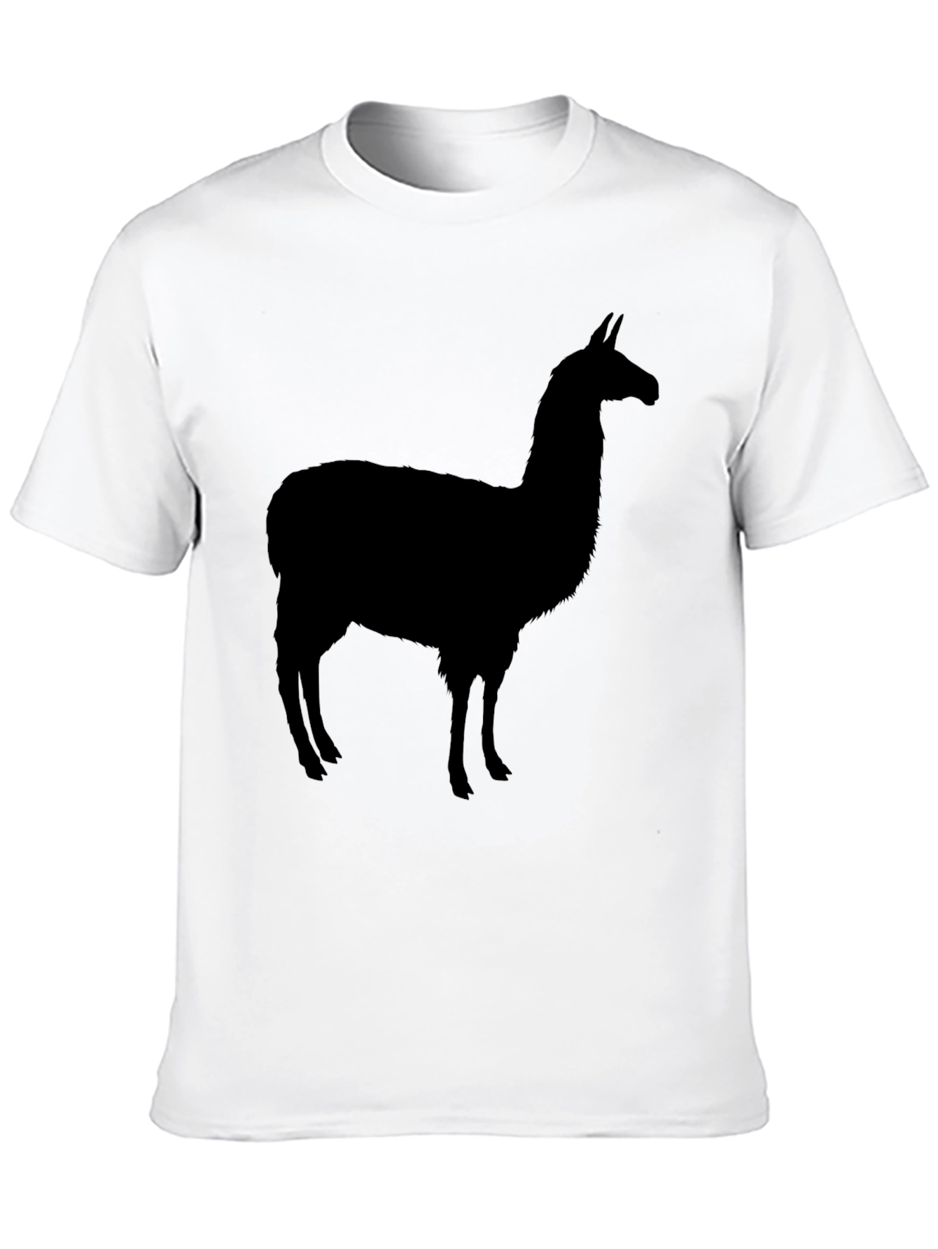 Llama Silhouette Black T-Shirt