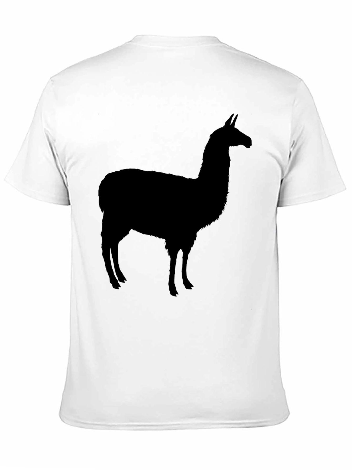 Llama Silhouette Black T-Shirt