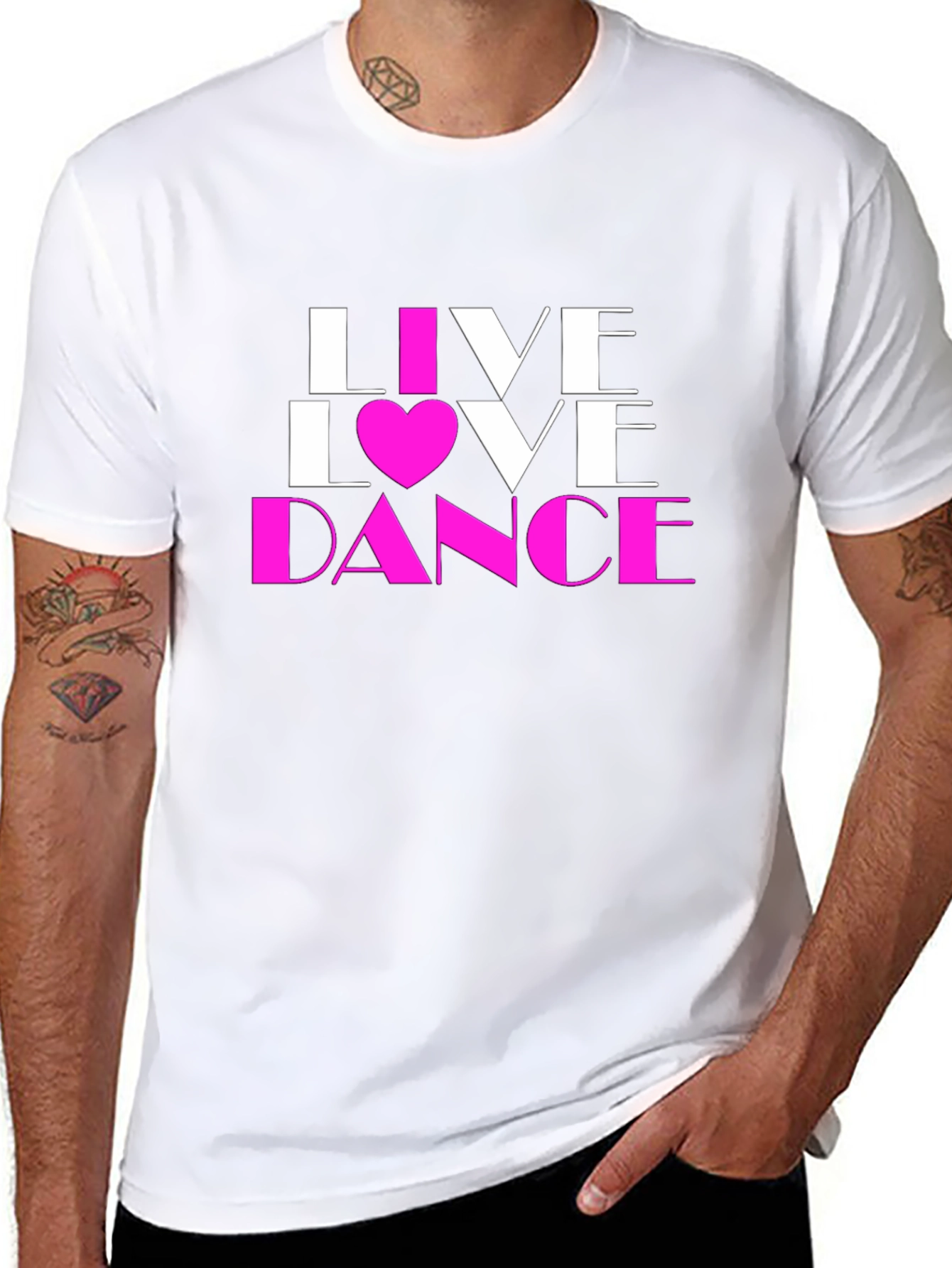 Live Love Dance Graphic Tee Shirt