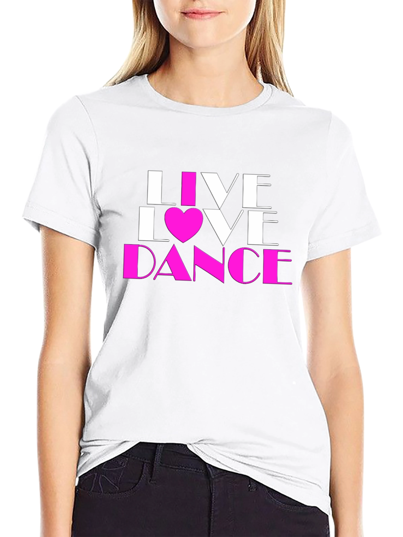 Live Love Dance Graphic Tee Shirt