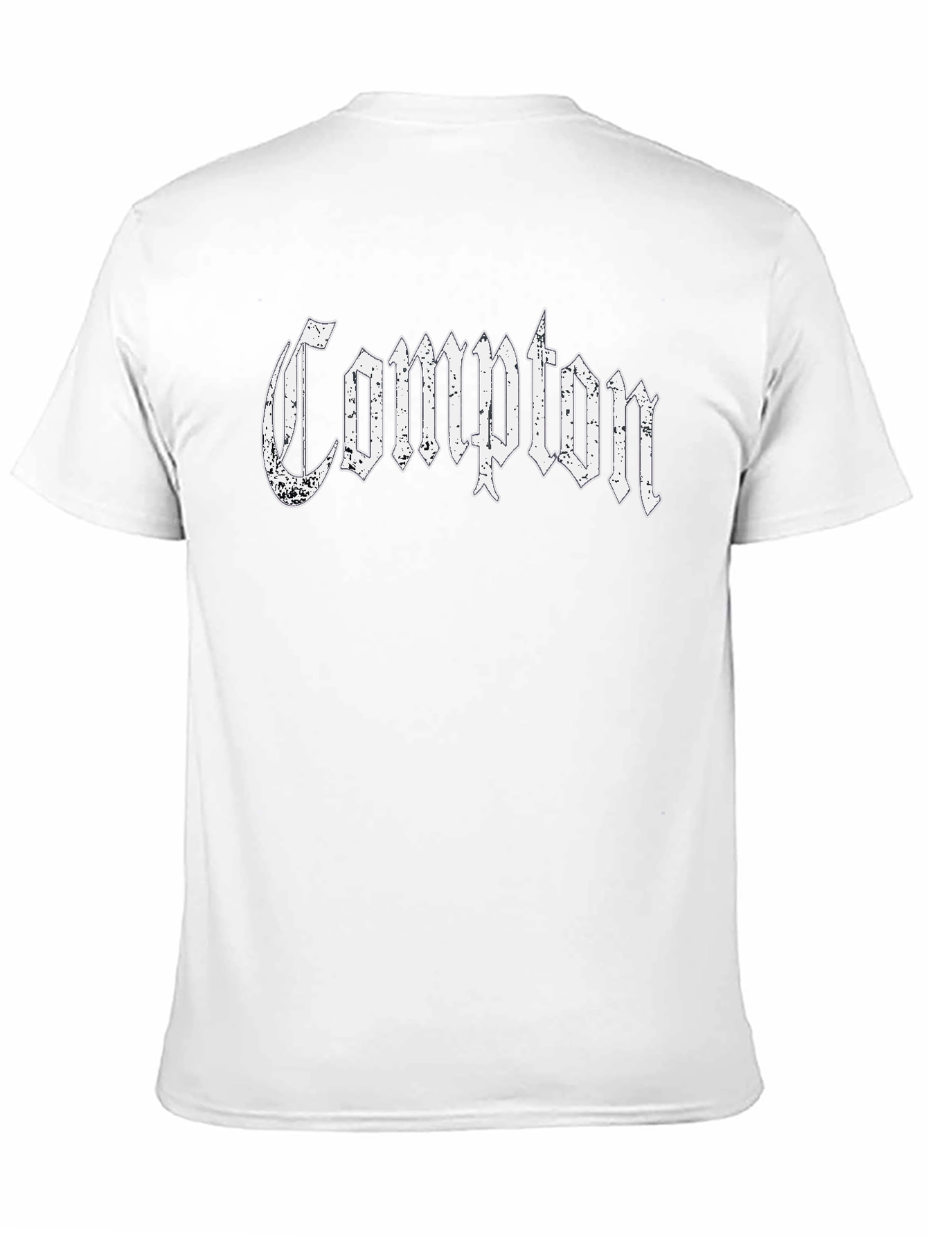 Compton Graphic T-Shirt - Black Cotton Tee