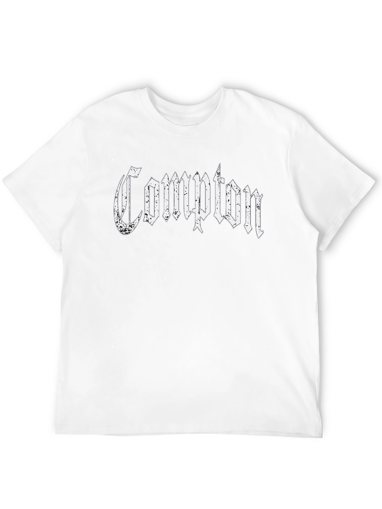 Compton Graphic T-Shirt - Black Cotton Tee