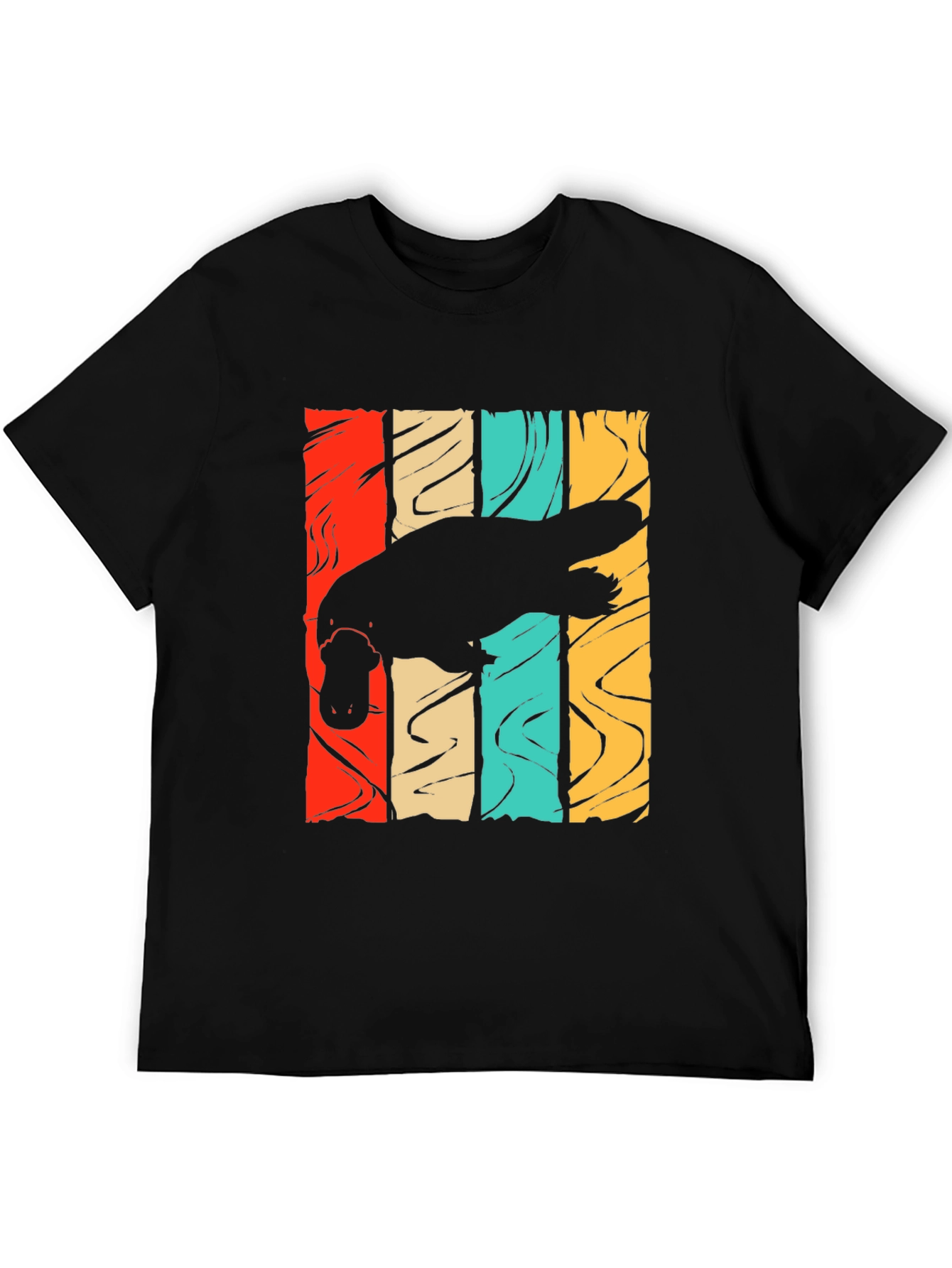 Retro Platypus Graphic T-Shirt