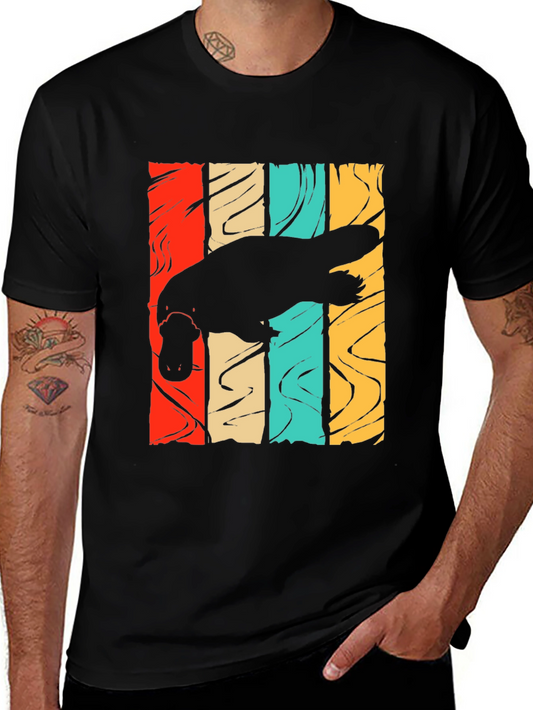 Retro Platypus Graphic T-Shirt