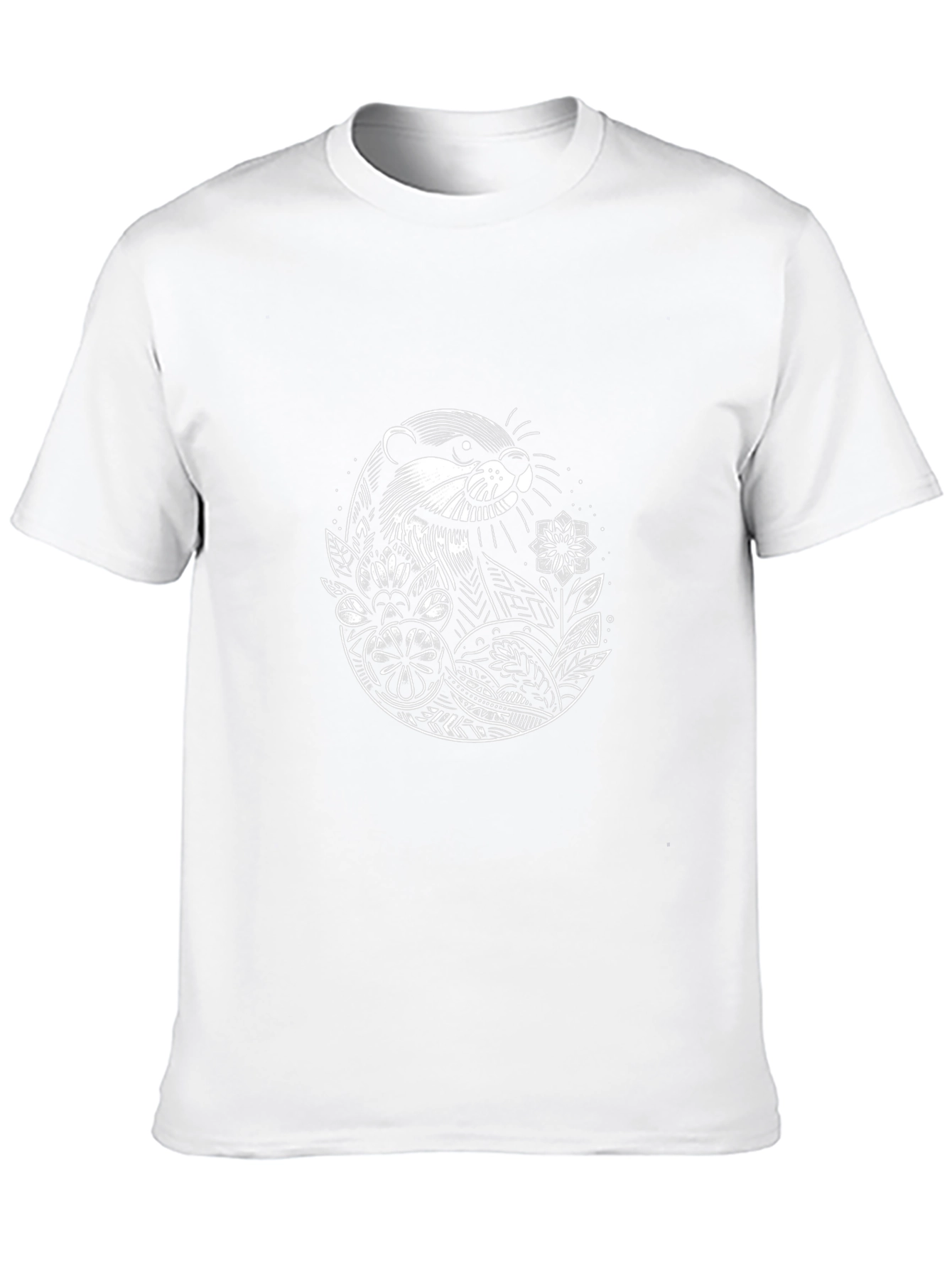 Otter Graphic Tee - Black Crewneck T-Shirt
