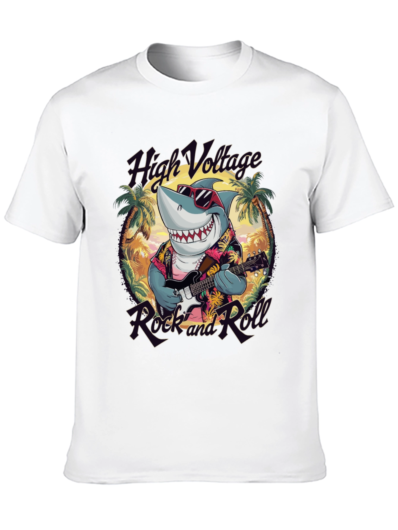 Rock and Roll Shark T-Shirt