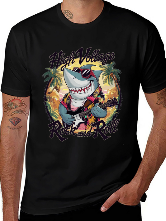 Rock and Roll Shark T-Shirt