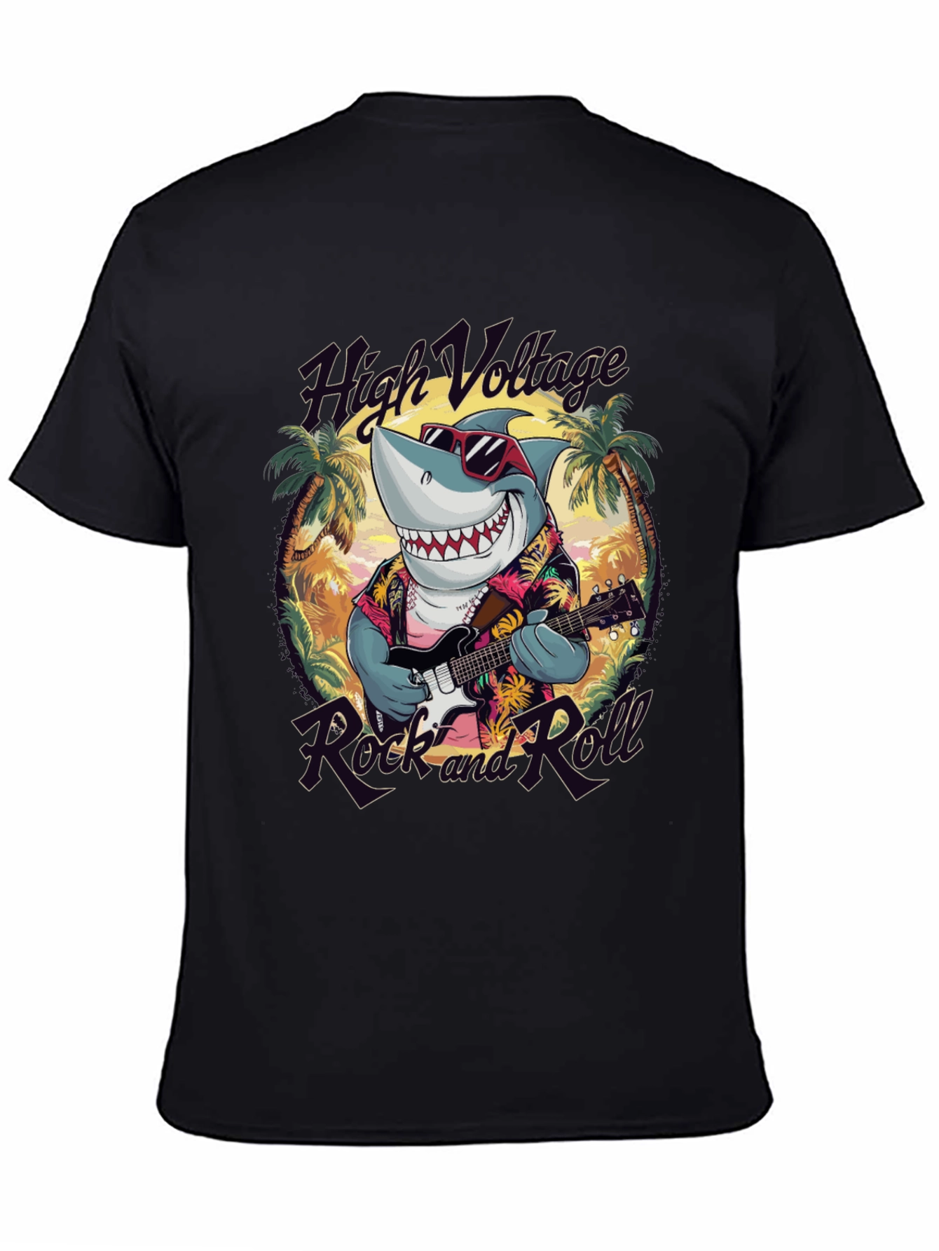 Rock and Roll Shark T-Shirt