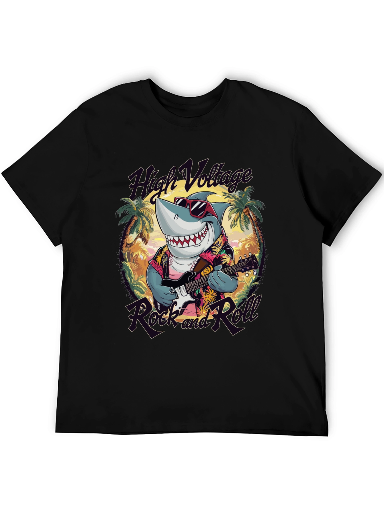 Rock and Roll Shark T-Shirt