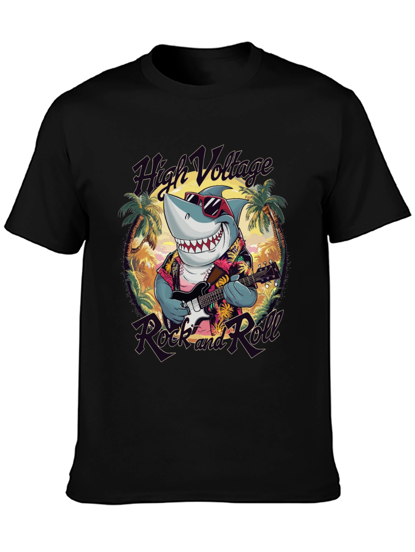 Rock and Roll Shark T-Shirt