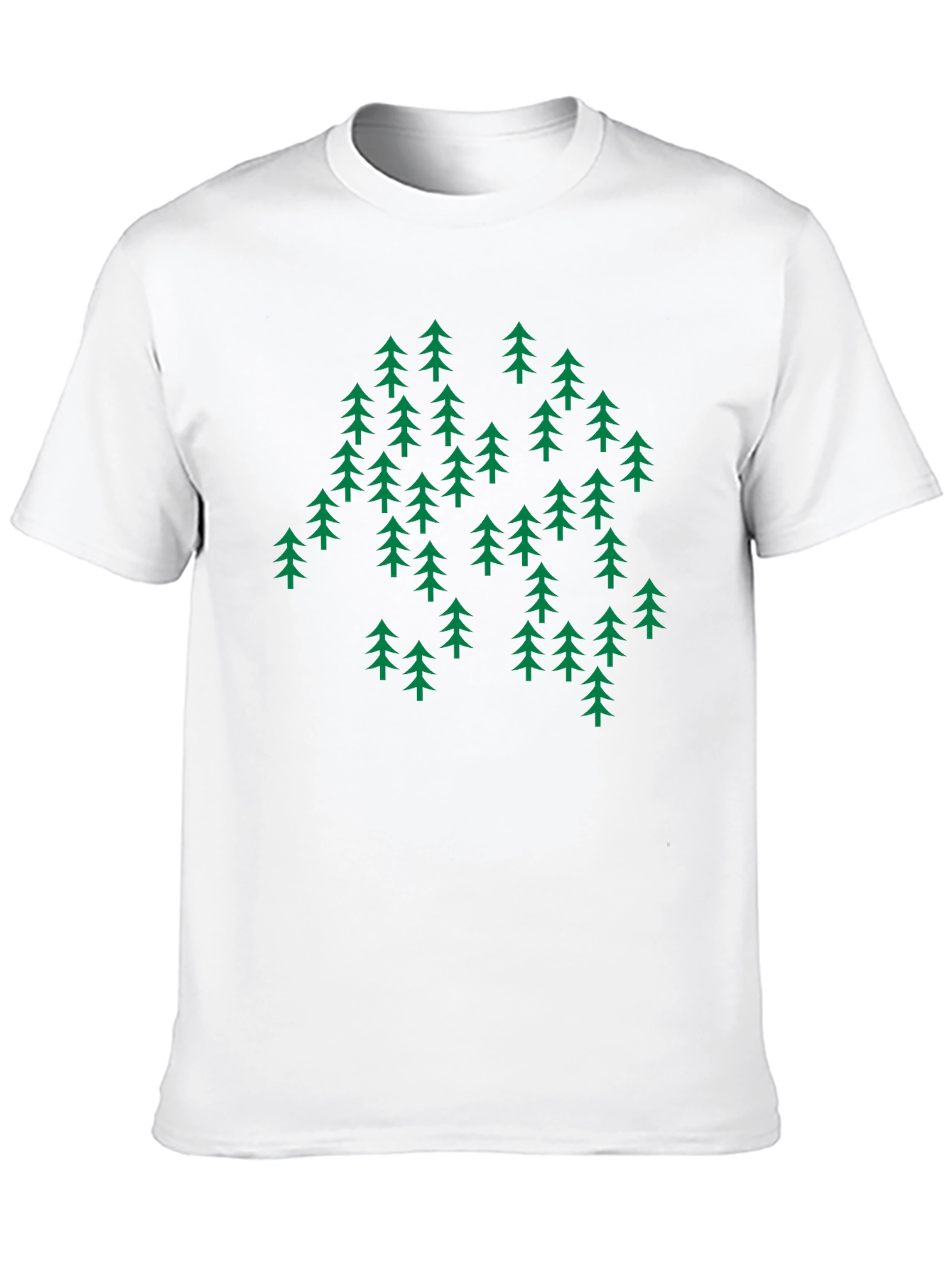 Nature Inspired Graphic Tee - Evergreen Forest Design