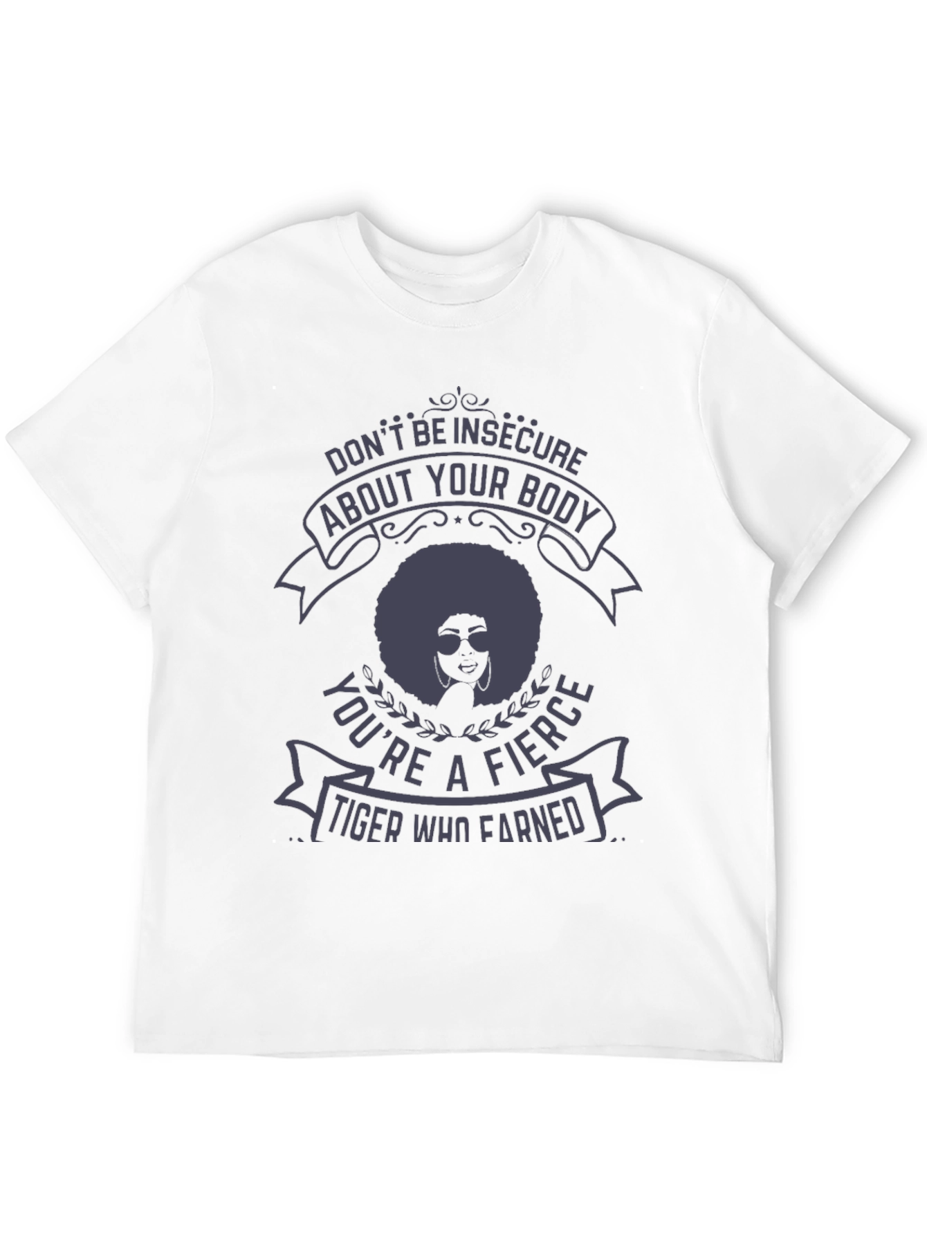 Fierce Tiger Graphic Tee - Empowering Message