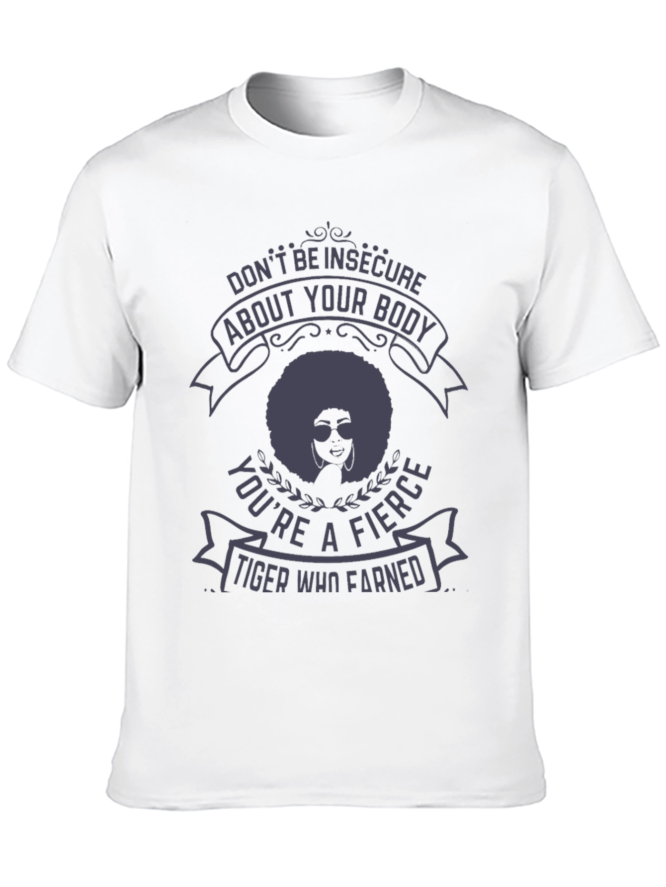 Fierce Tiger Graphic Tee - Empowering Message