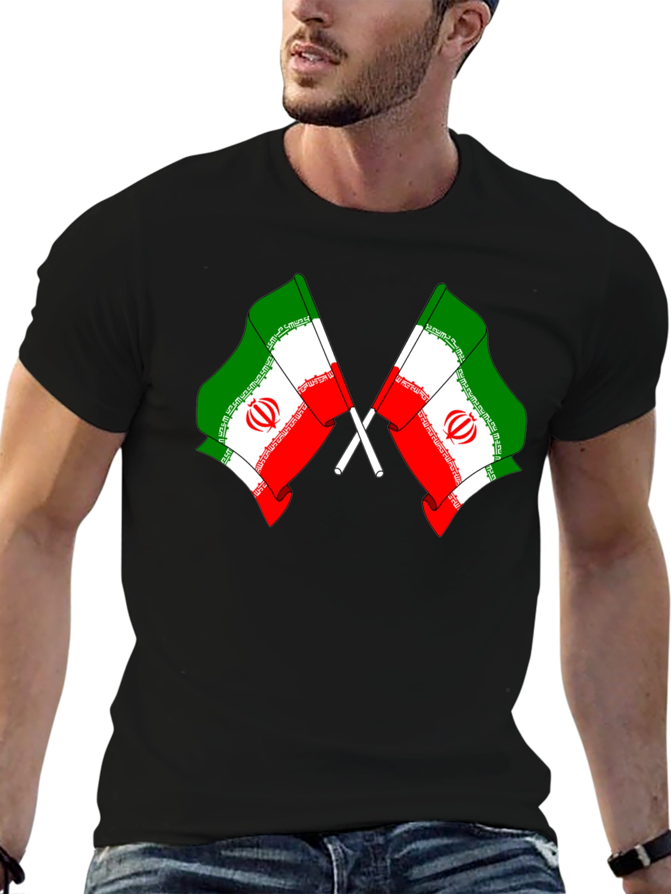 Iran Flag Graphic T-Shirt