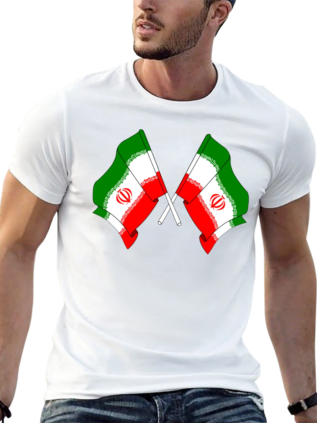 Iran Flag Graphic T-Shirt