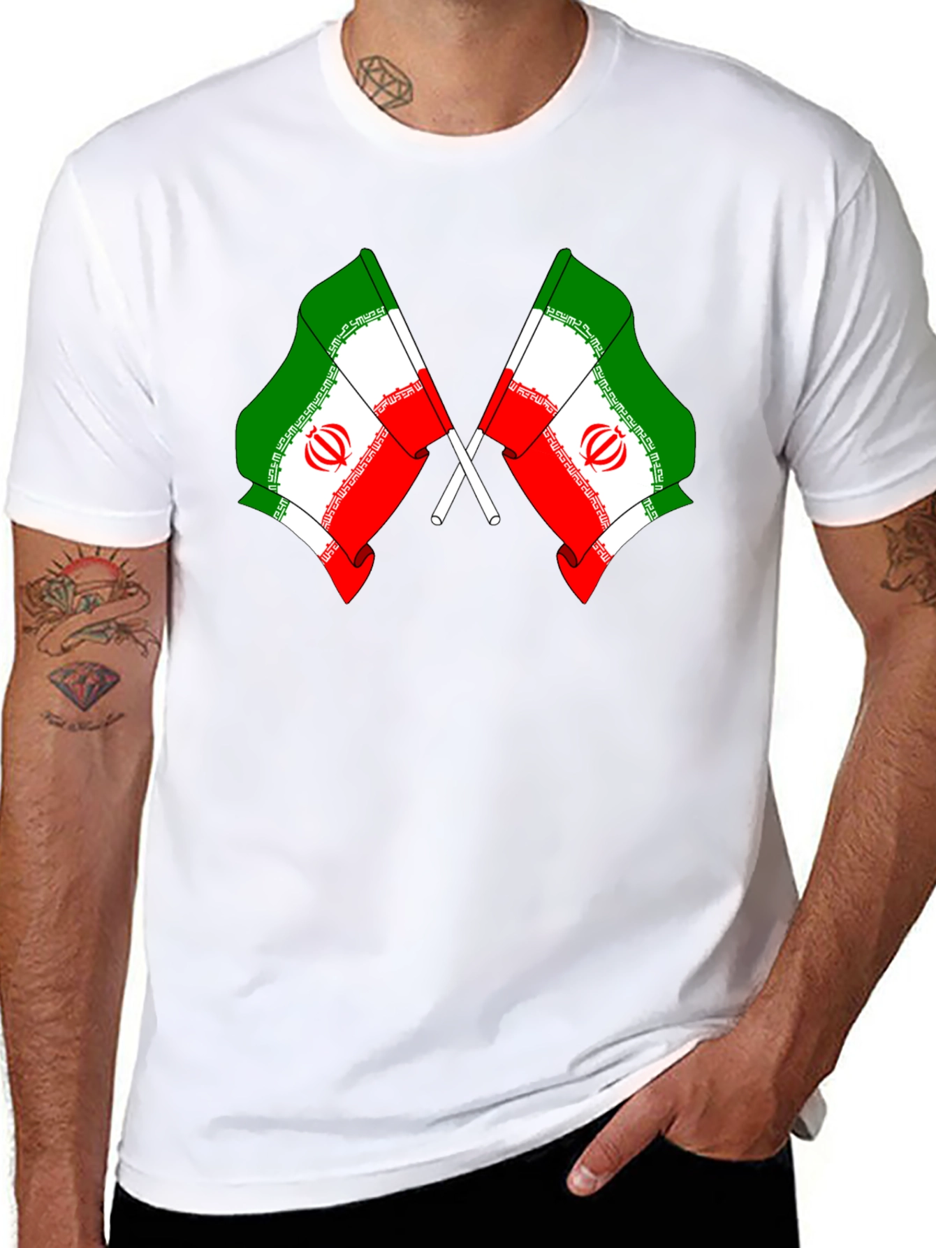 Iran Flag Graphic T-Shirt