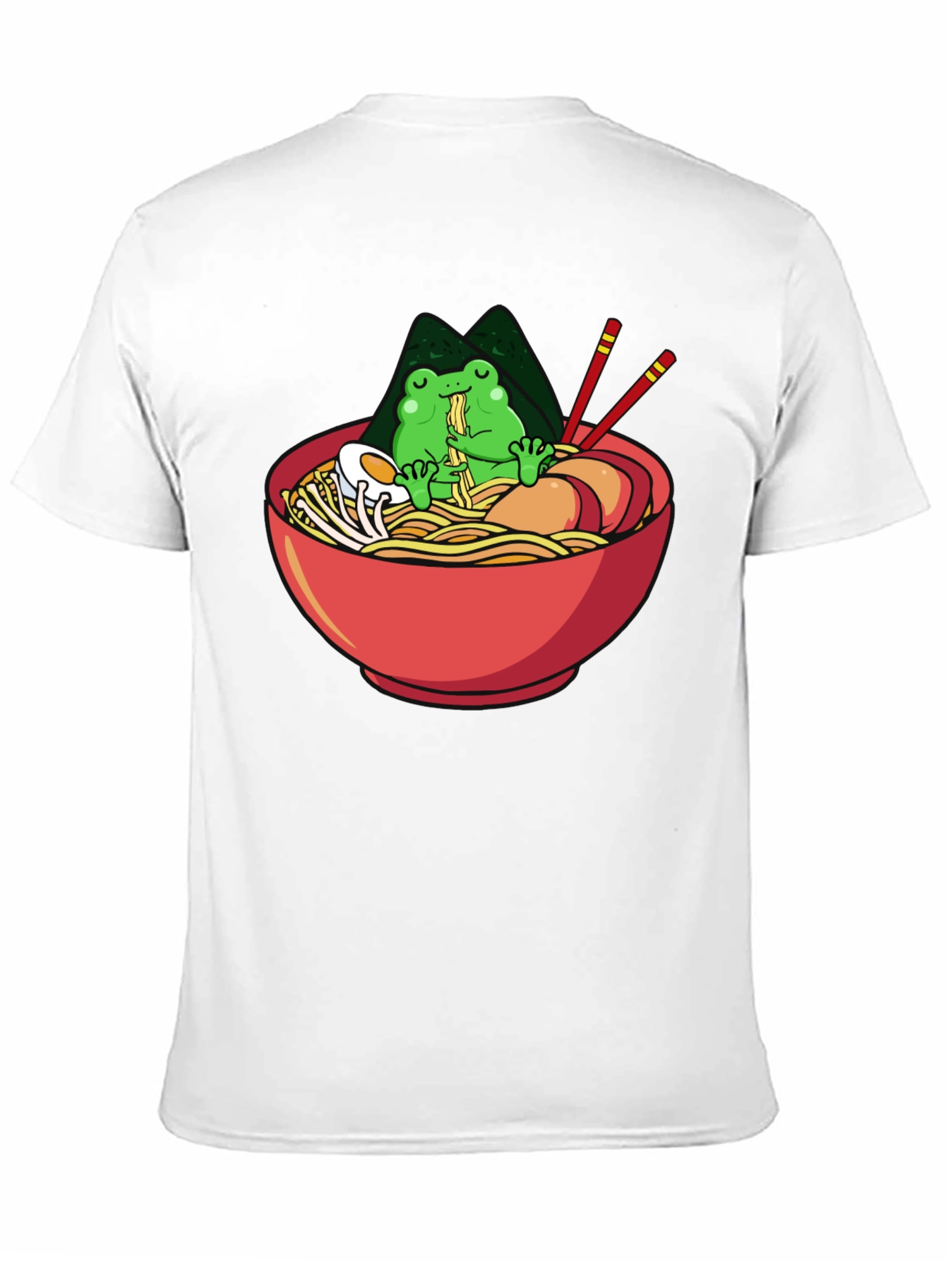 Frog Ramen Lover Black T-Shirt