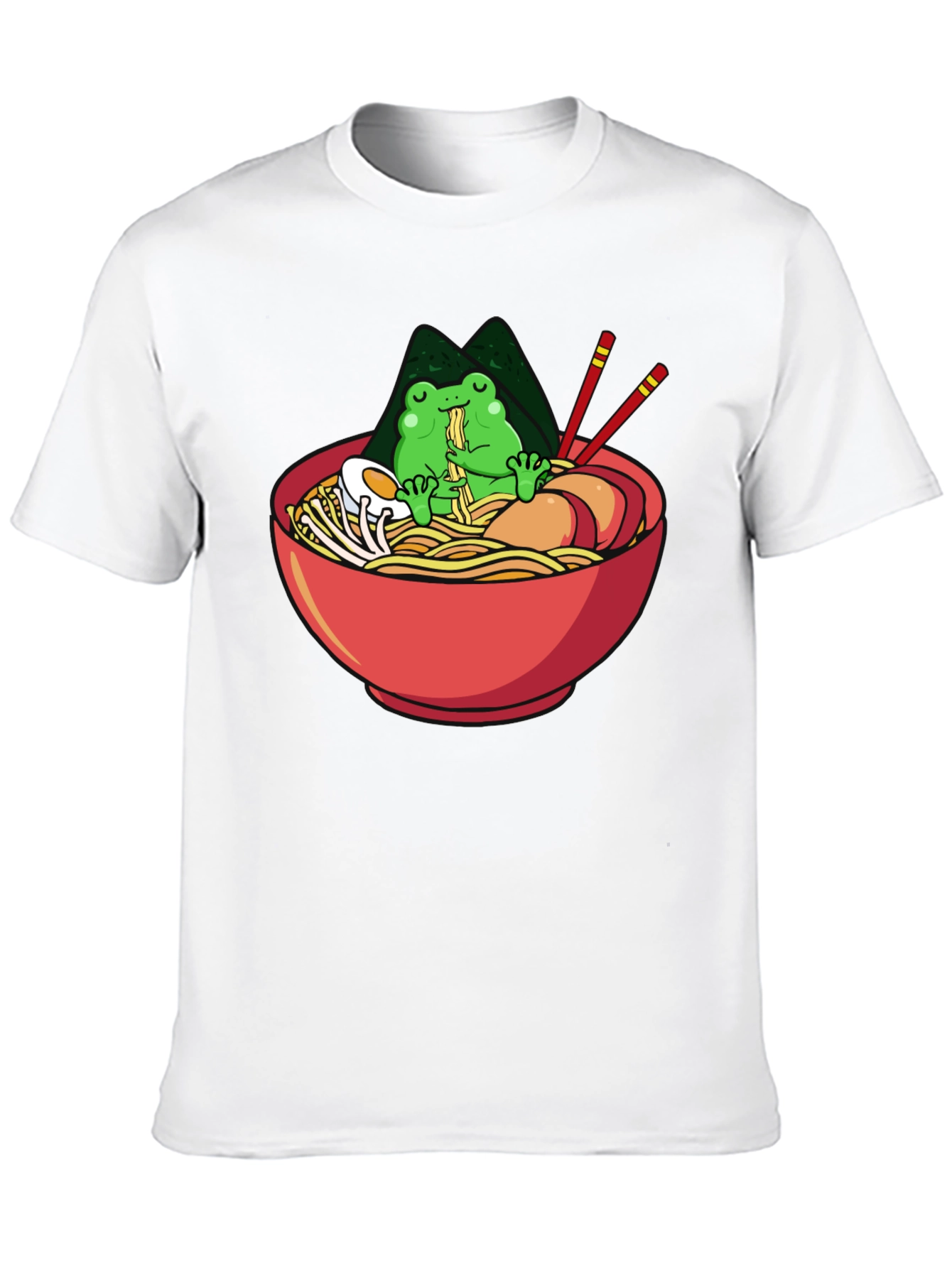 Frog Ramen Lover Black T-Shirt