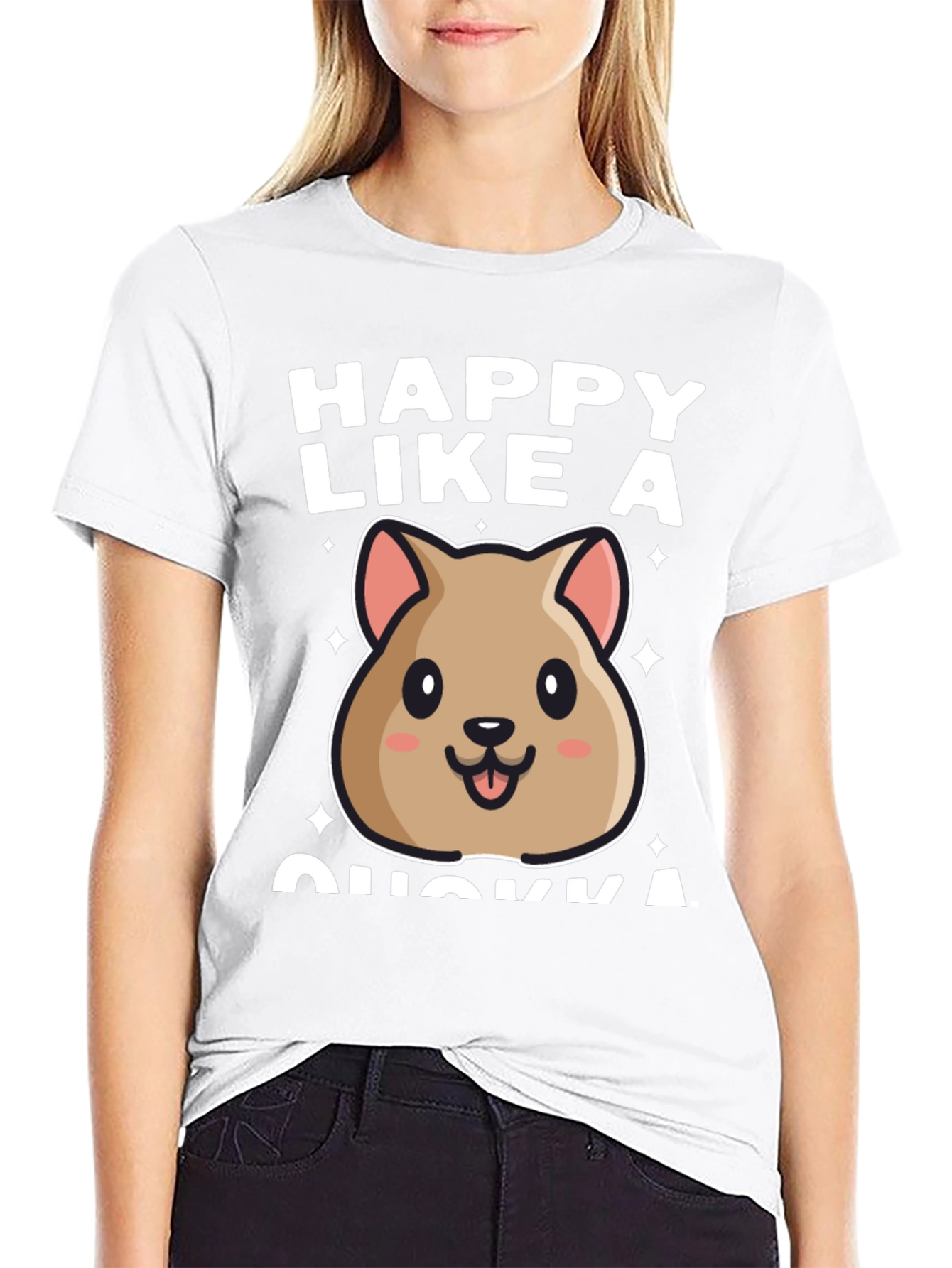 Happy Like a Quokka Graphic T-Shirt
