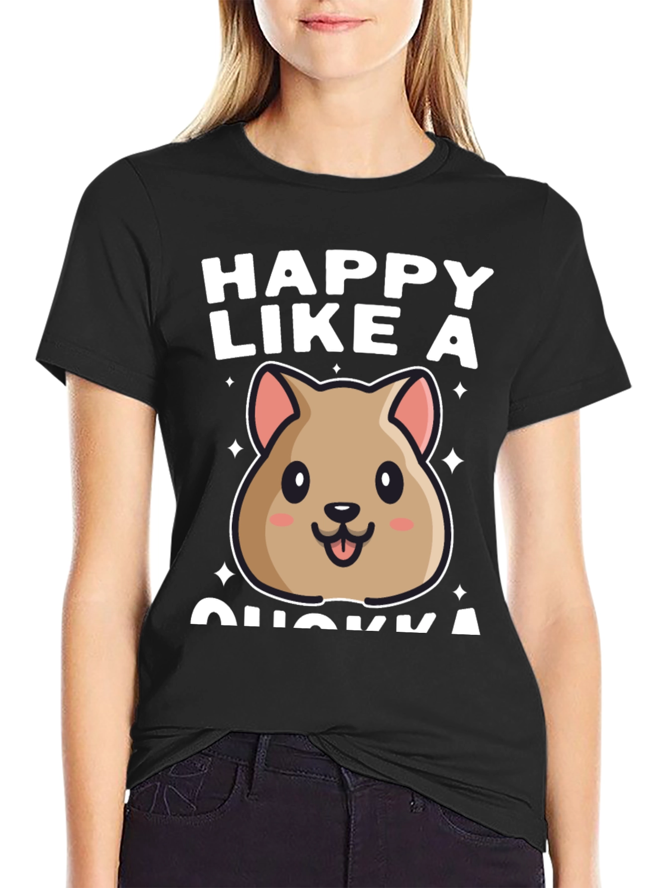 Happy Like a Quokka Graphic T-Shirt