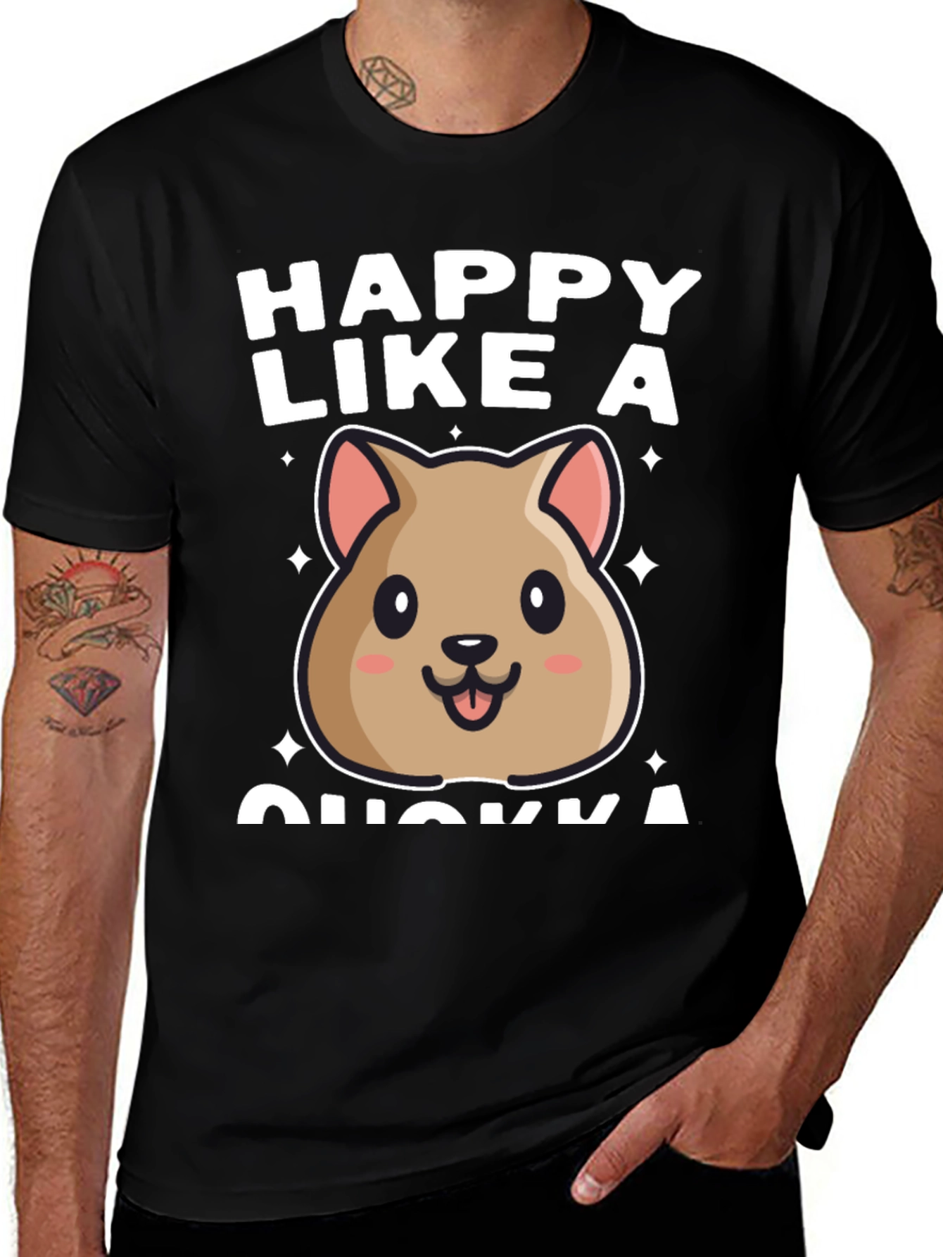 Happy Like a Quokka Graphic T-Shirt