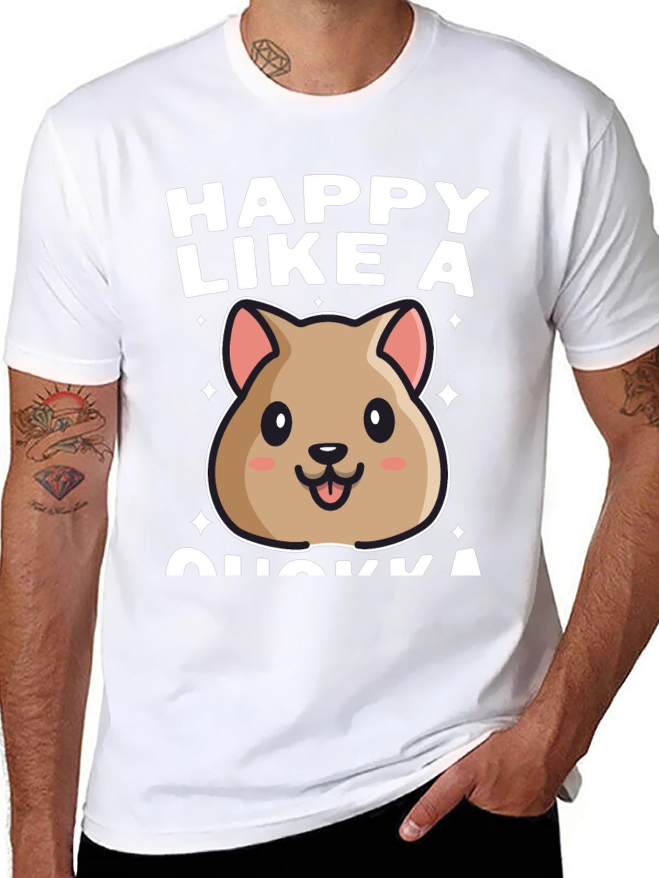 Happy Like a Quokka Graphic T-Shirt
