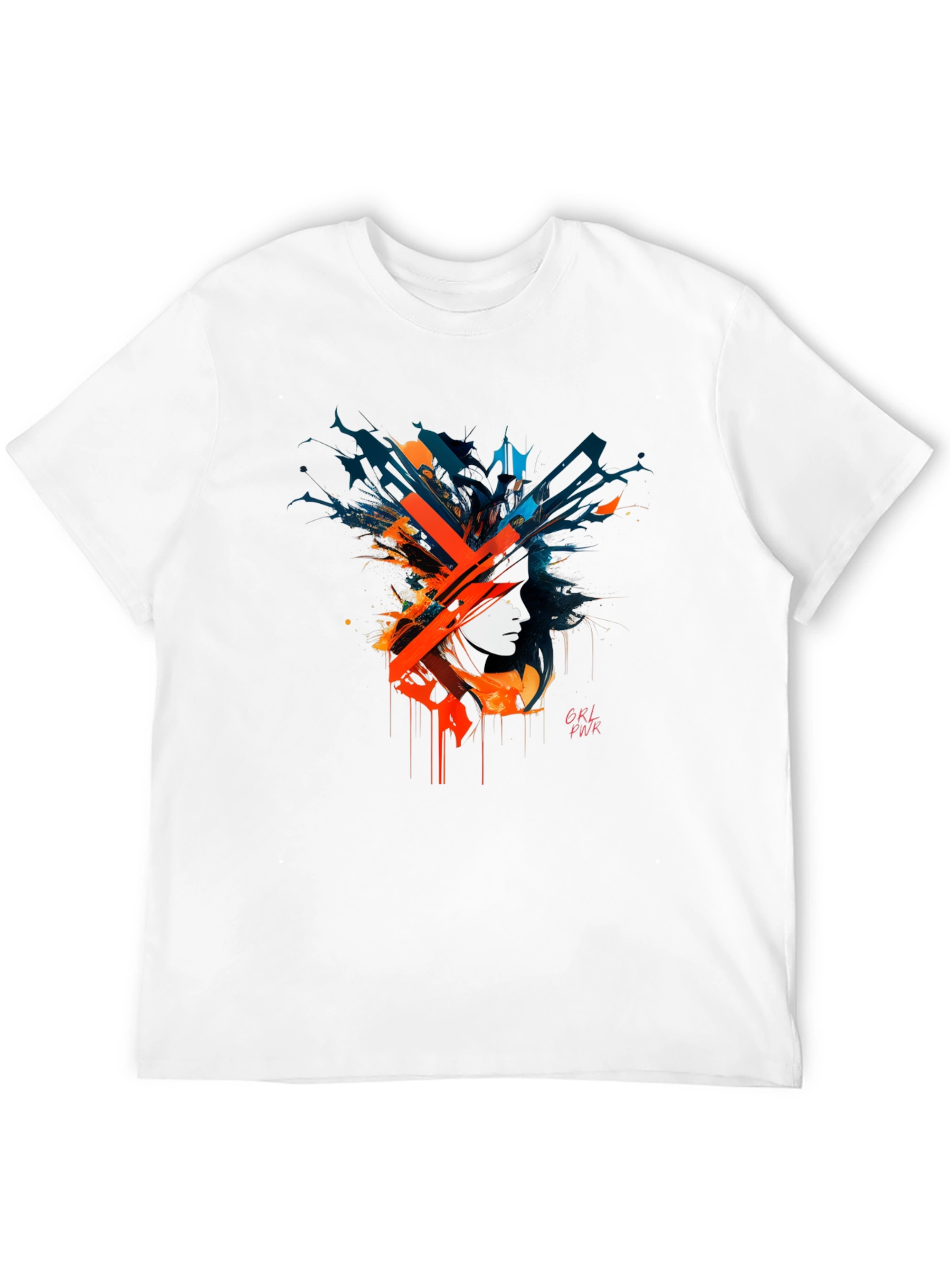 Abstract GRL PWR Graphic Black T-Shirt
