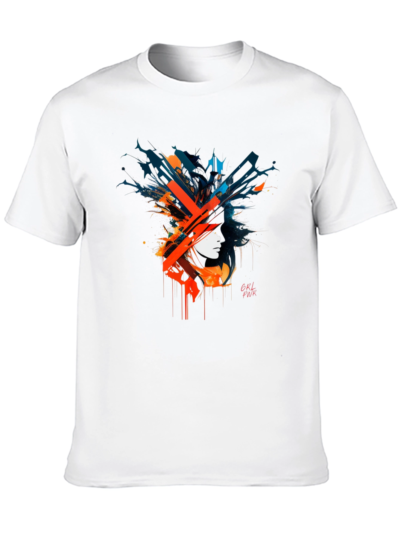 Abstract GRL PWR Graphic Black T-Shirt