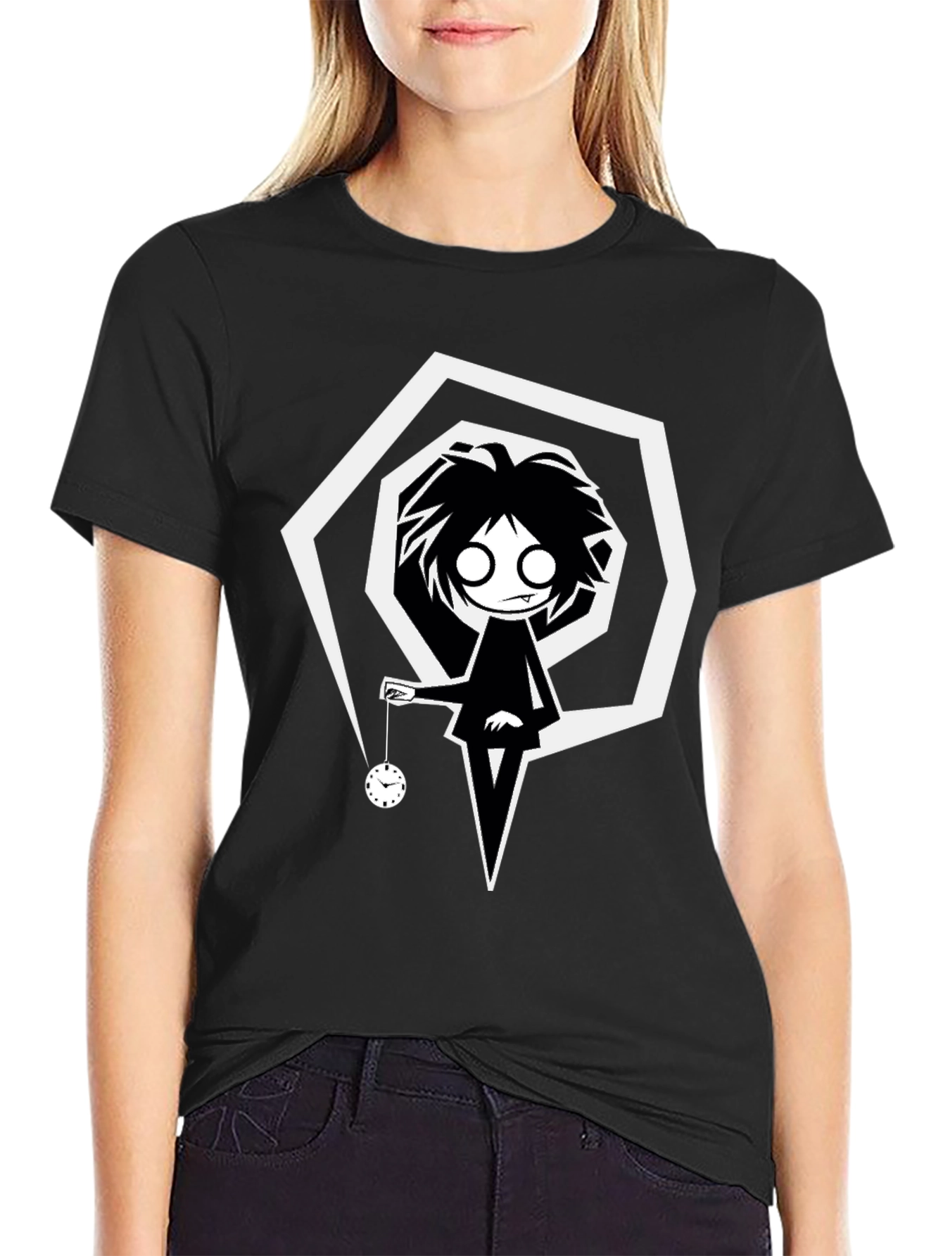 Hypnotic Pendulum T-Shirt - Gothic Style
