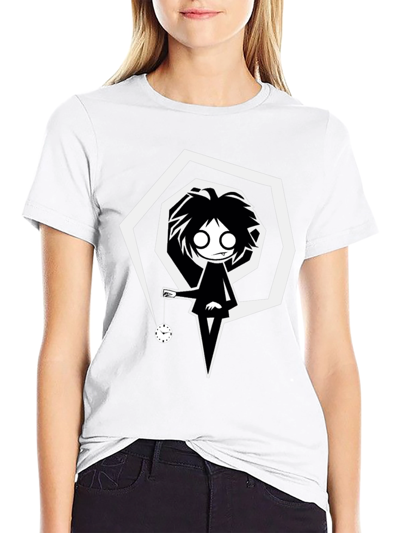 Hypnotic Pendulum T-Shirt - Gothic Style