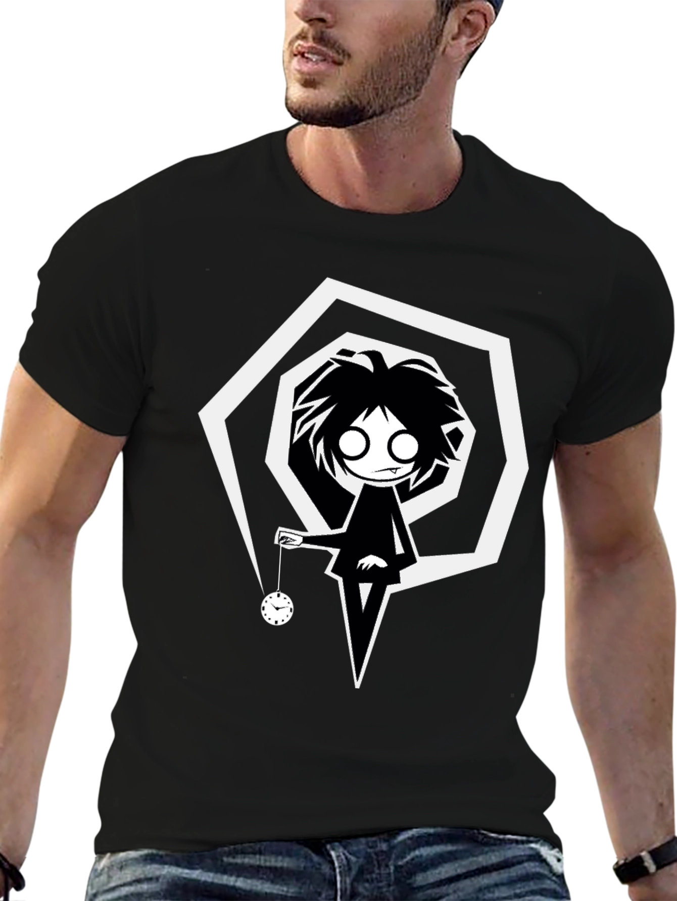 Hypnotic Pendulum T-Shirt - Gothic Style