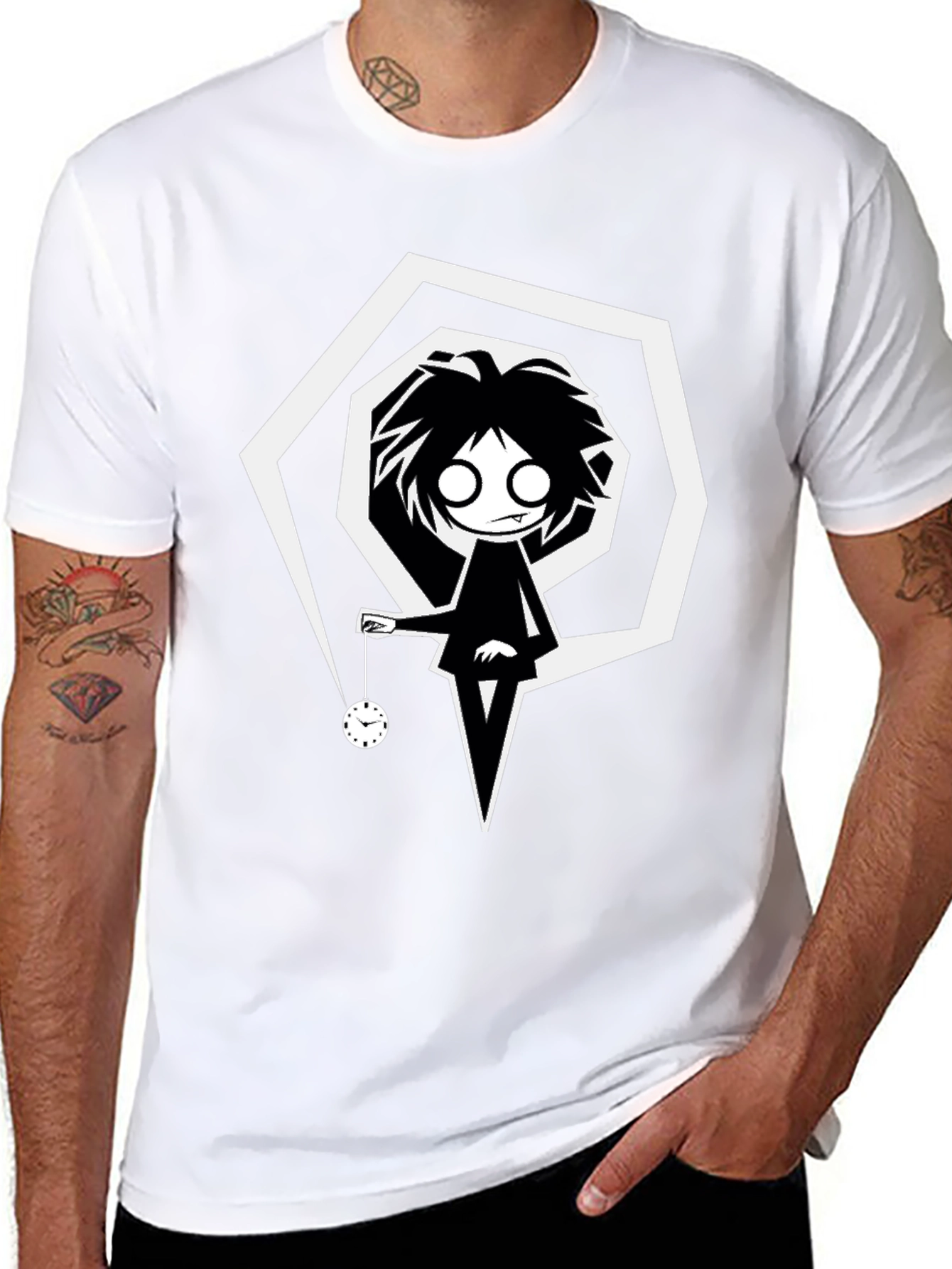 Hypnotic Pendulum T-Shirt - Gothic Style