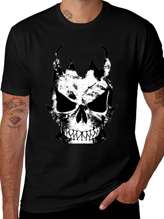 Skull Graphic Black T-Shirt for Men