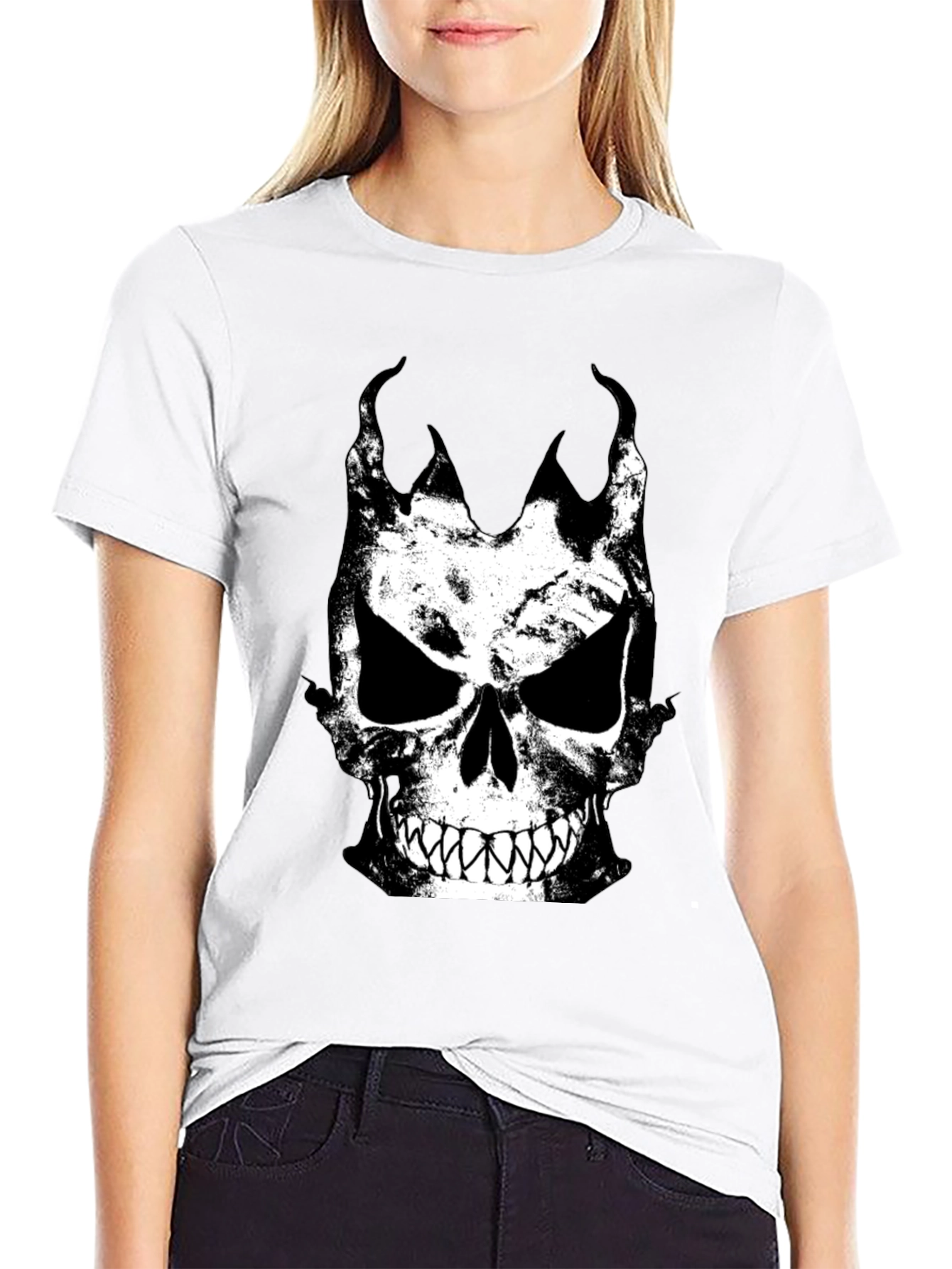 Skull Graphic Black T-Shirt for Men
