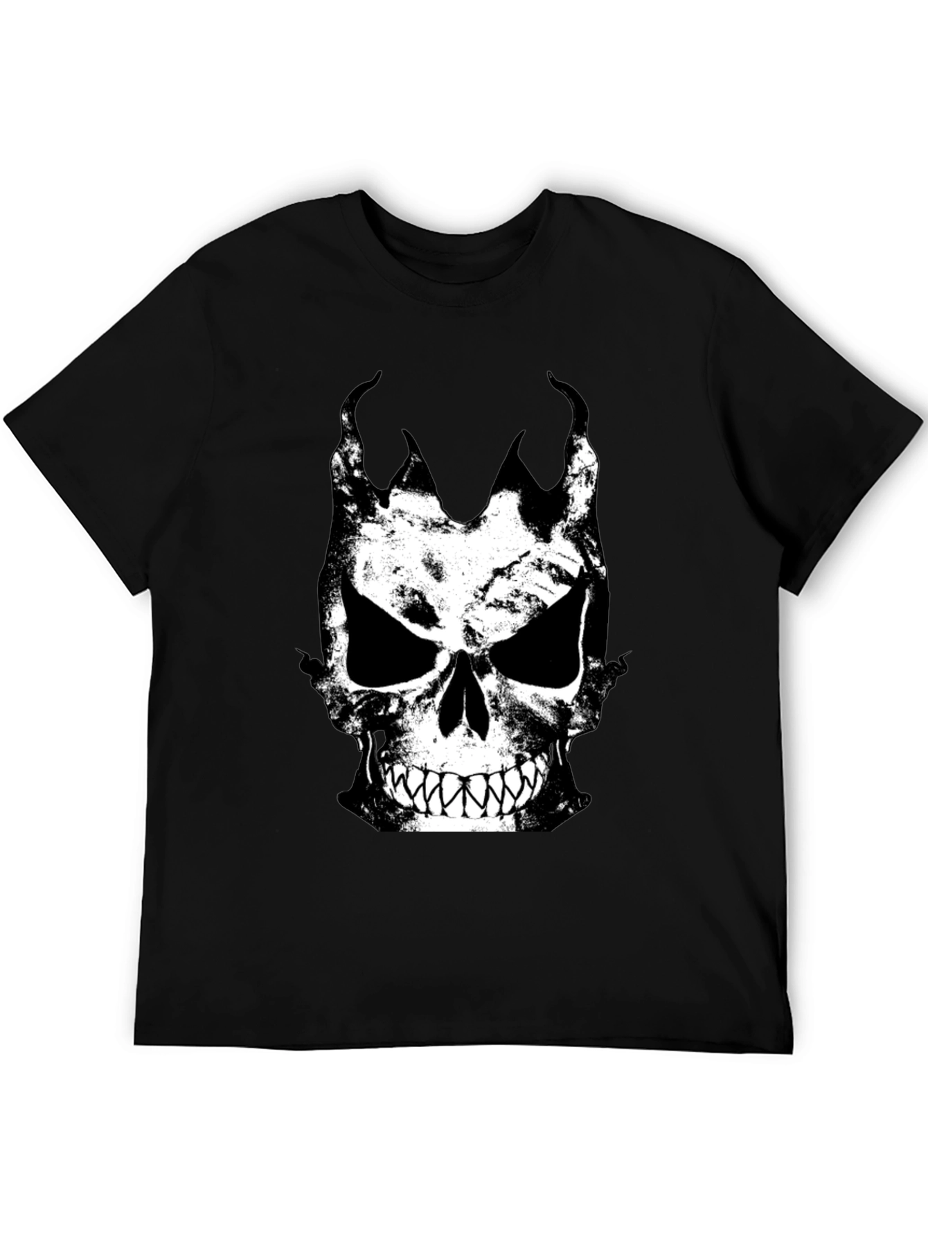 Skull Graphic Black T-Shirt for Men