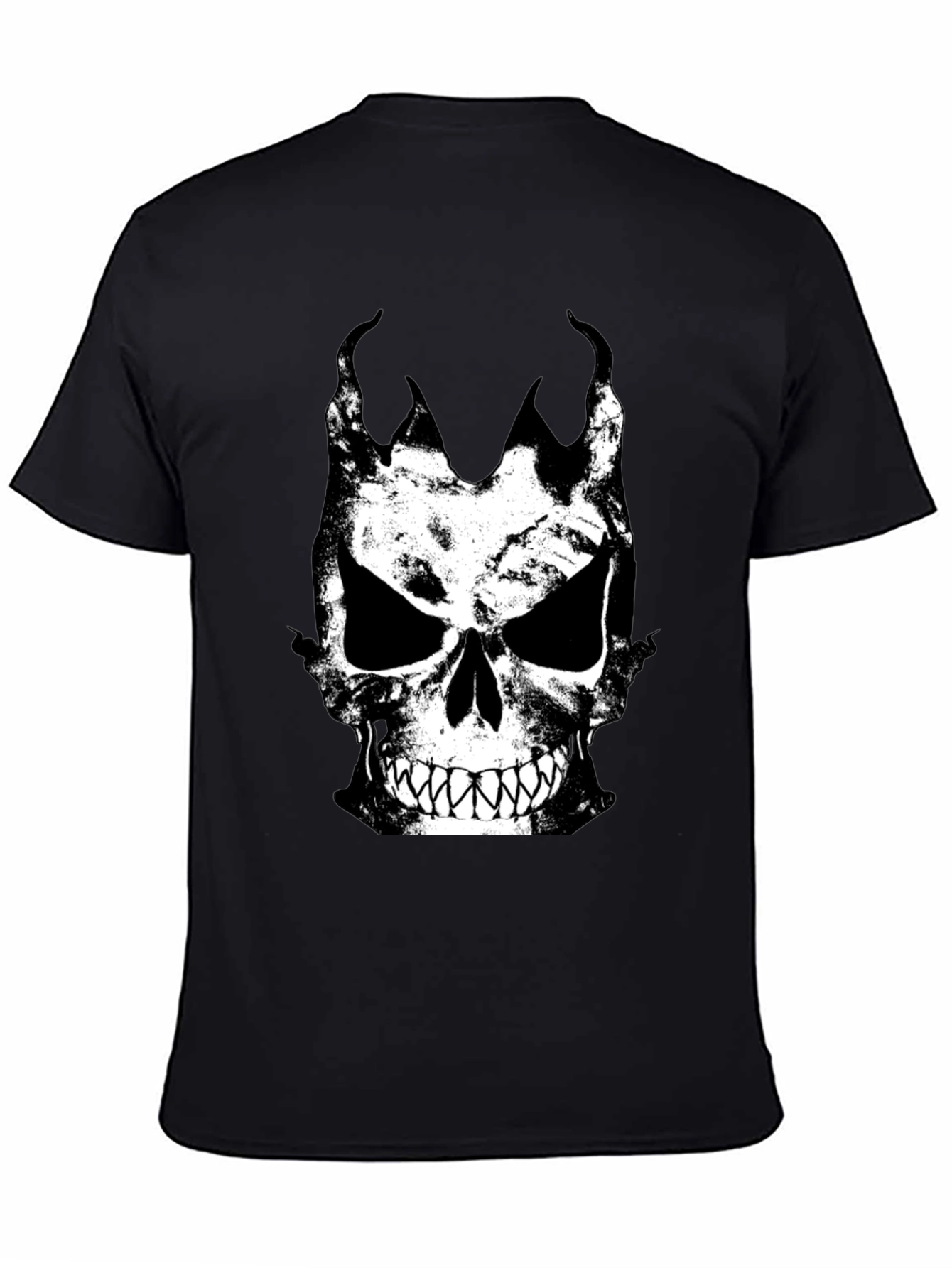 Skull Graphic Black T-Shirt for Men