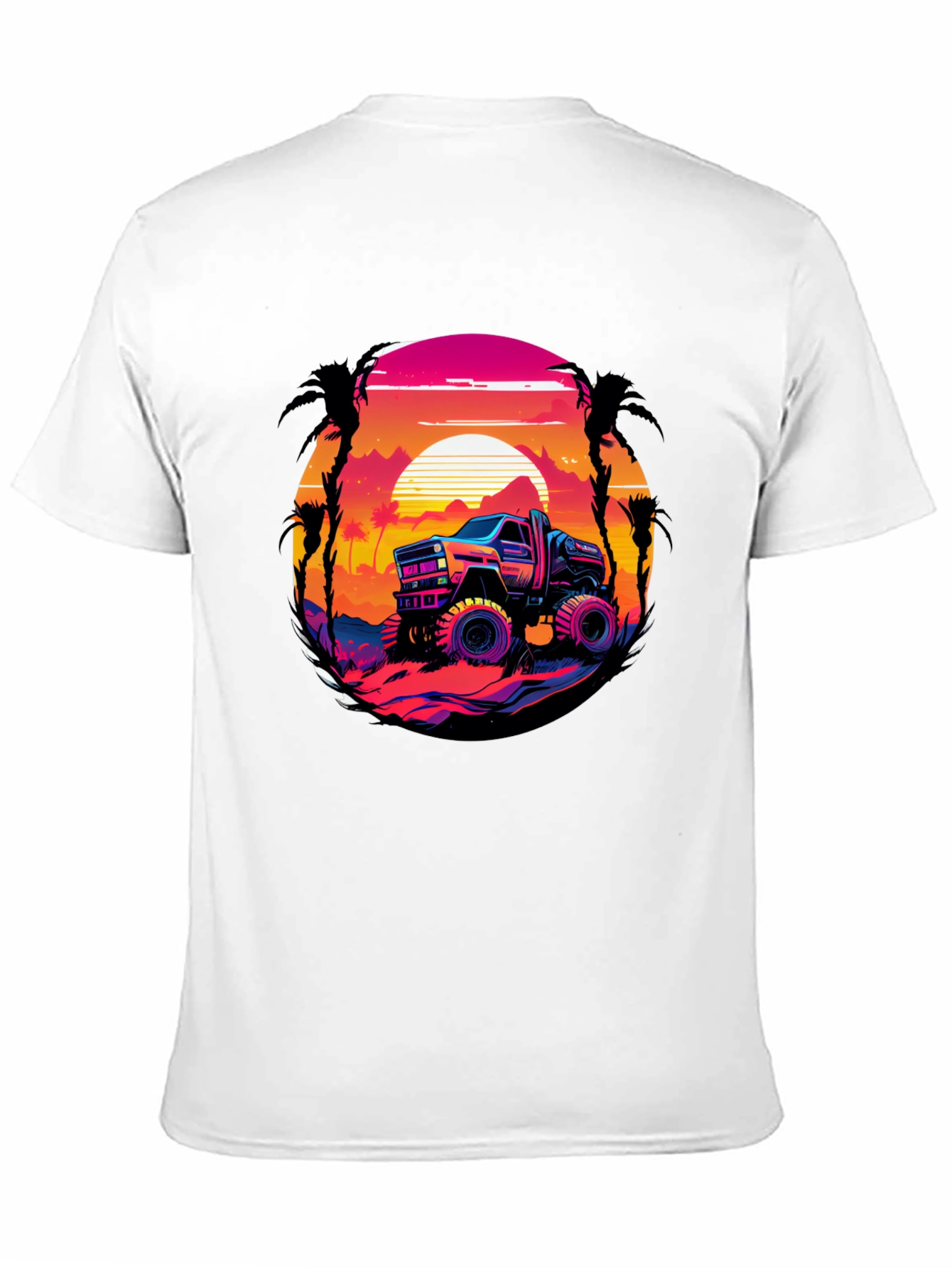 Retro Truck Graphic Tee - Sunset Drive
