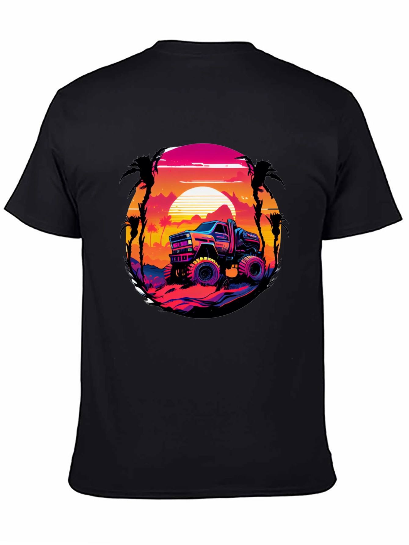 Retro Truck Graphic Tee - Sunset Drive