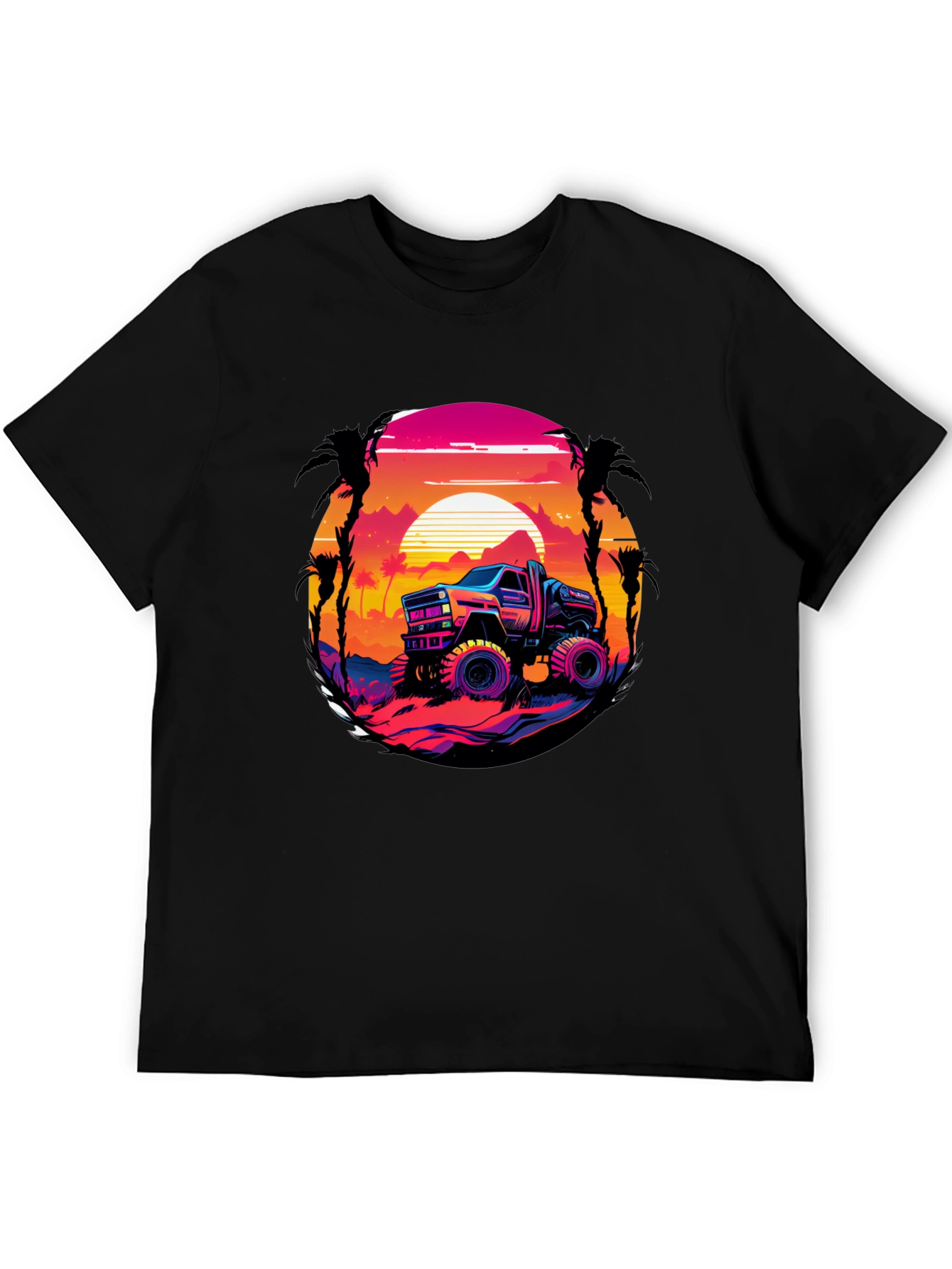 Retro Truck Graphic Tee - Sunset Drive