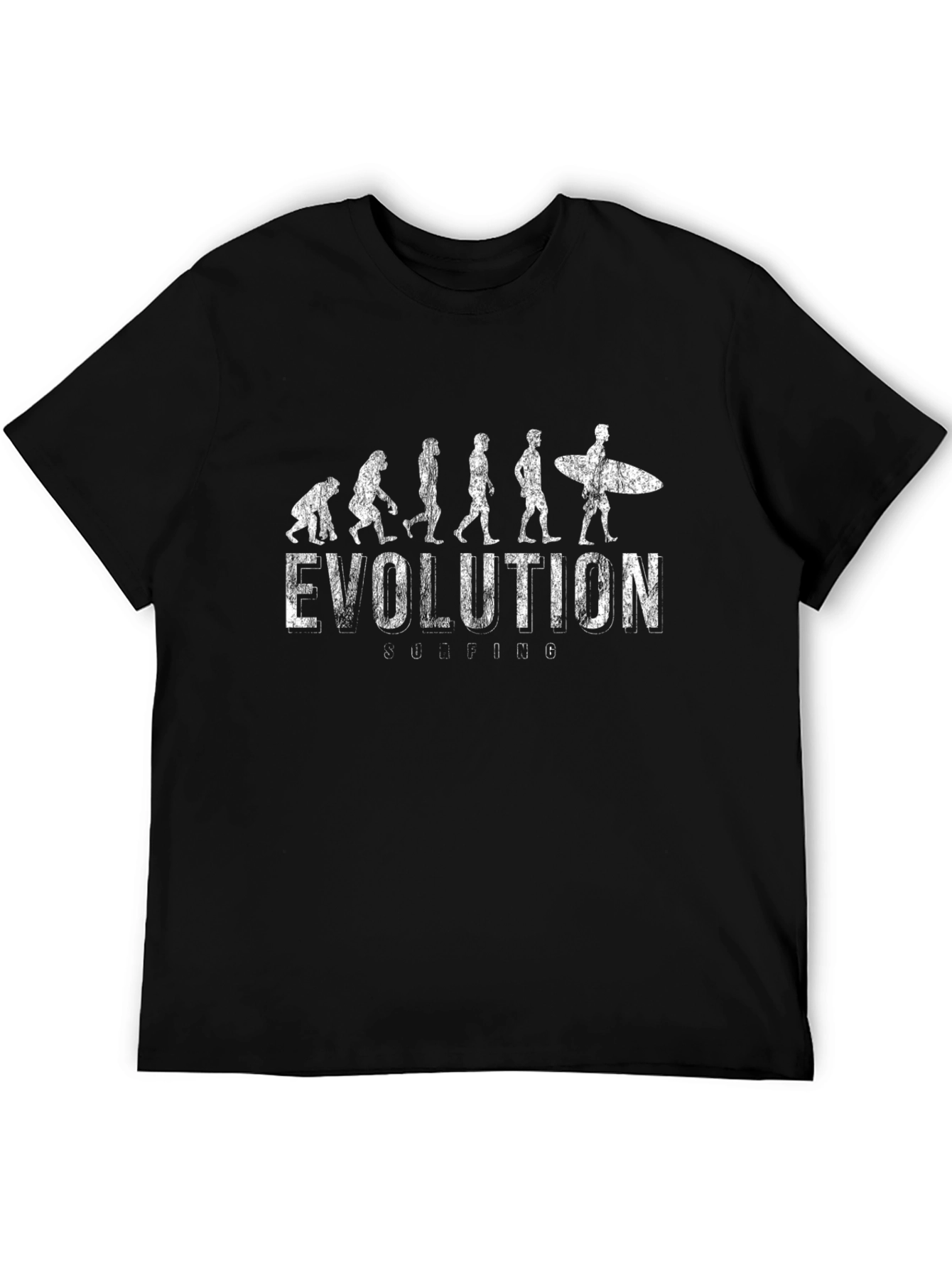 Evolution Surfing Black Graphic Tee