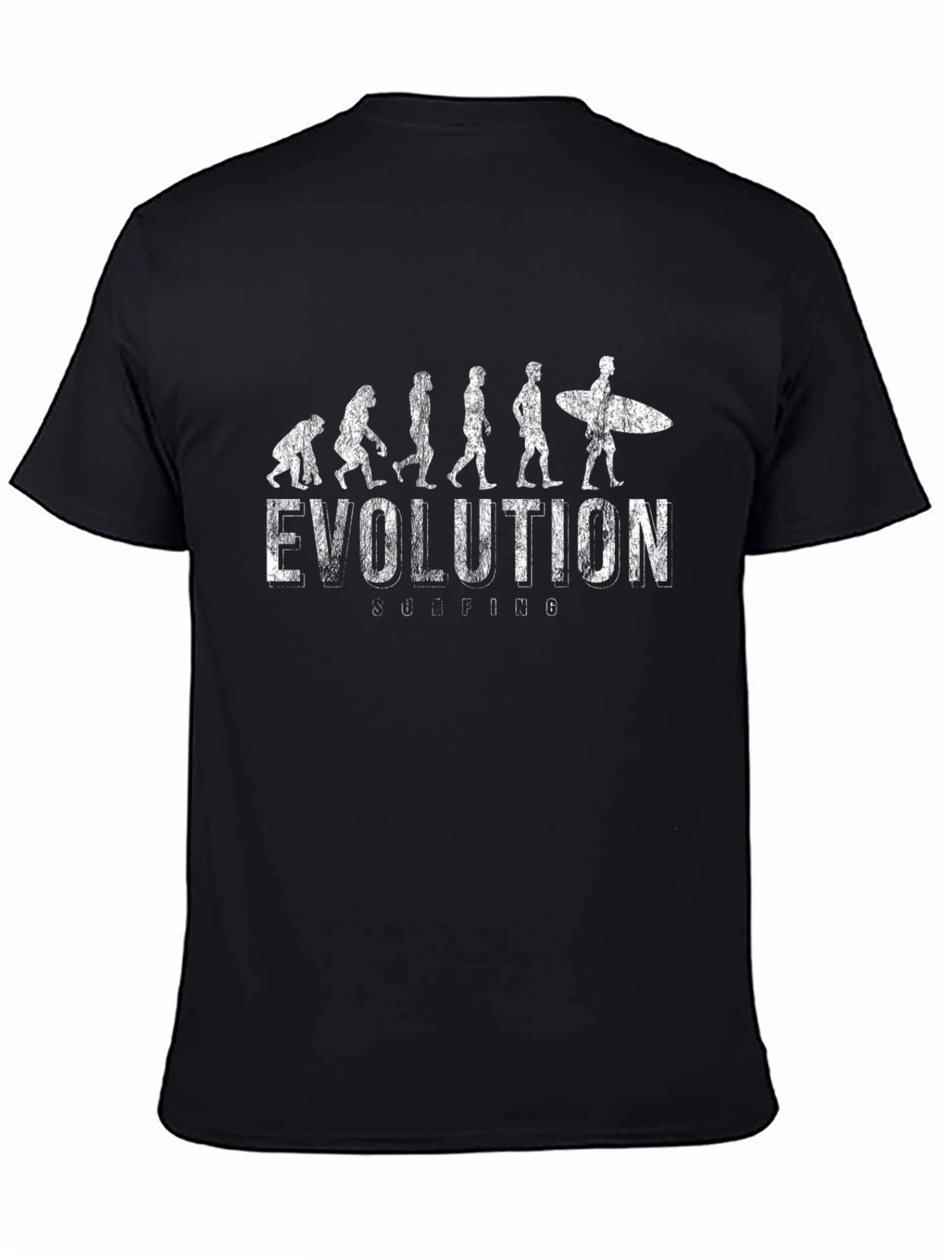 Evolution Surfing Black Graphic Tee