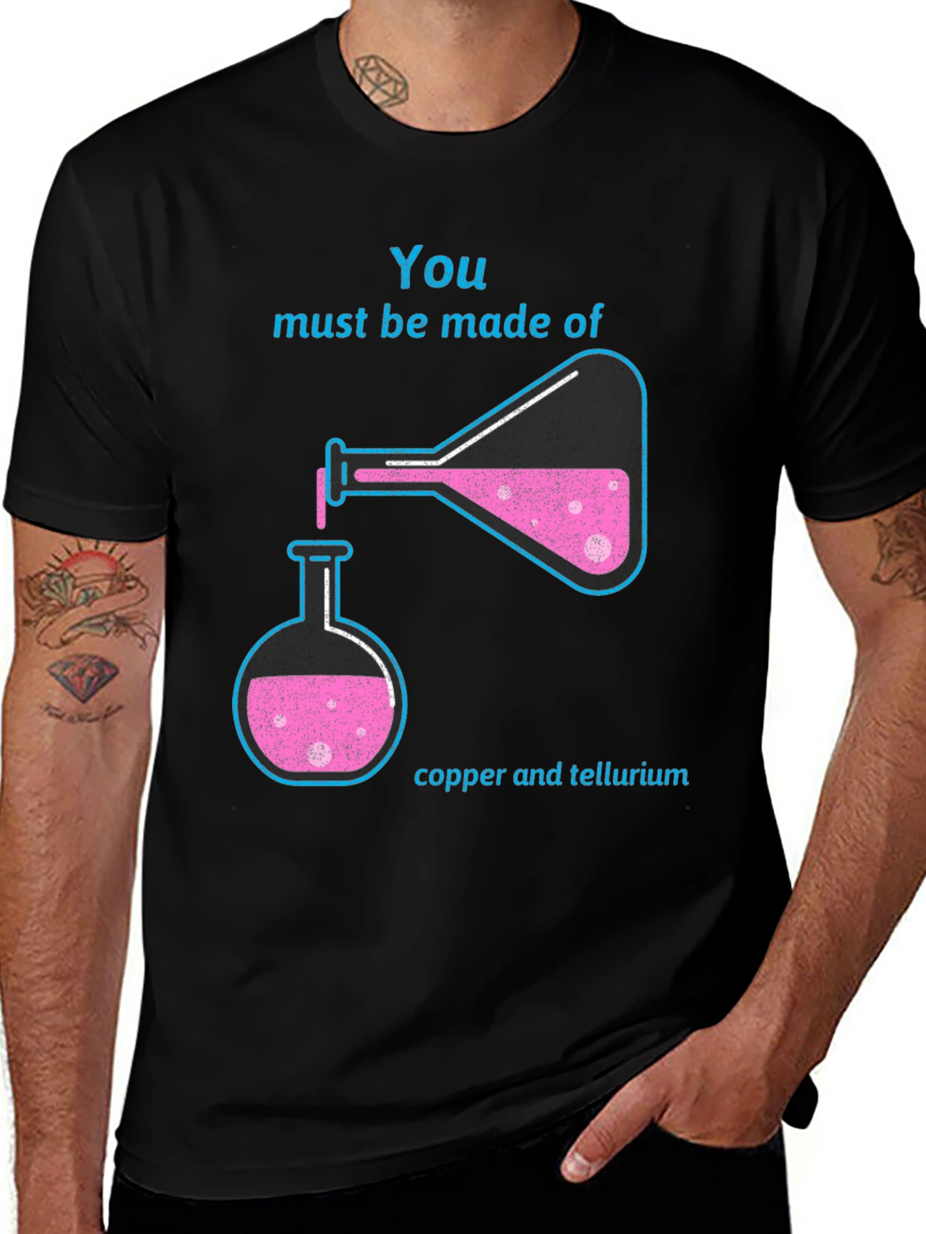 Science Humor Graphic T-Shirt - Copper & Tellurium