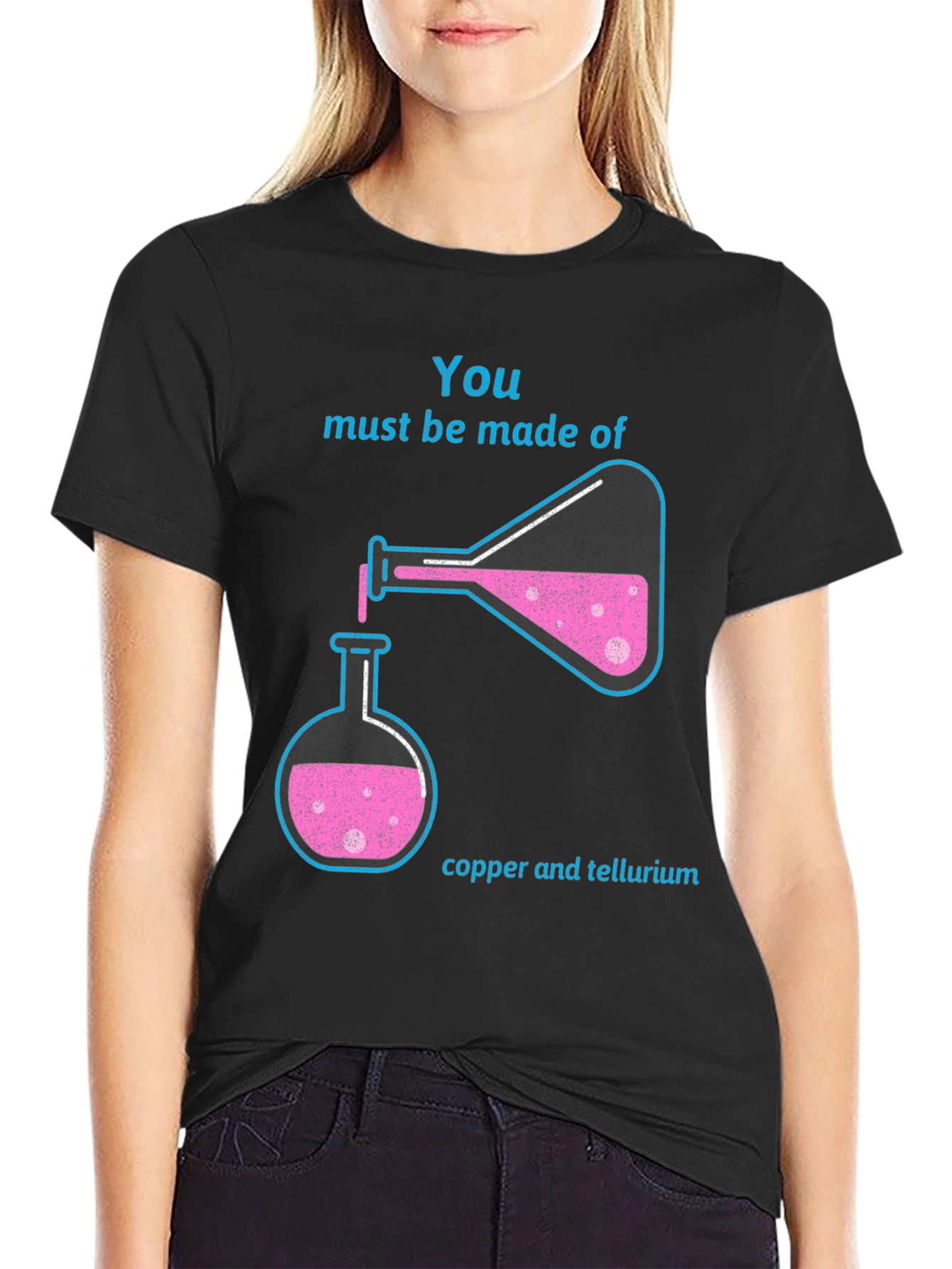 Science Humor Graphic T-Shirt - Copper & Tellurium