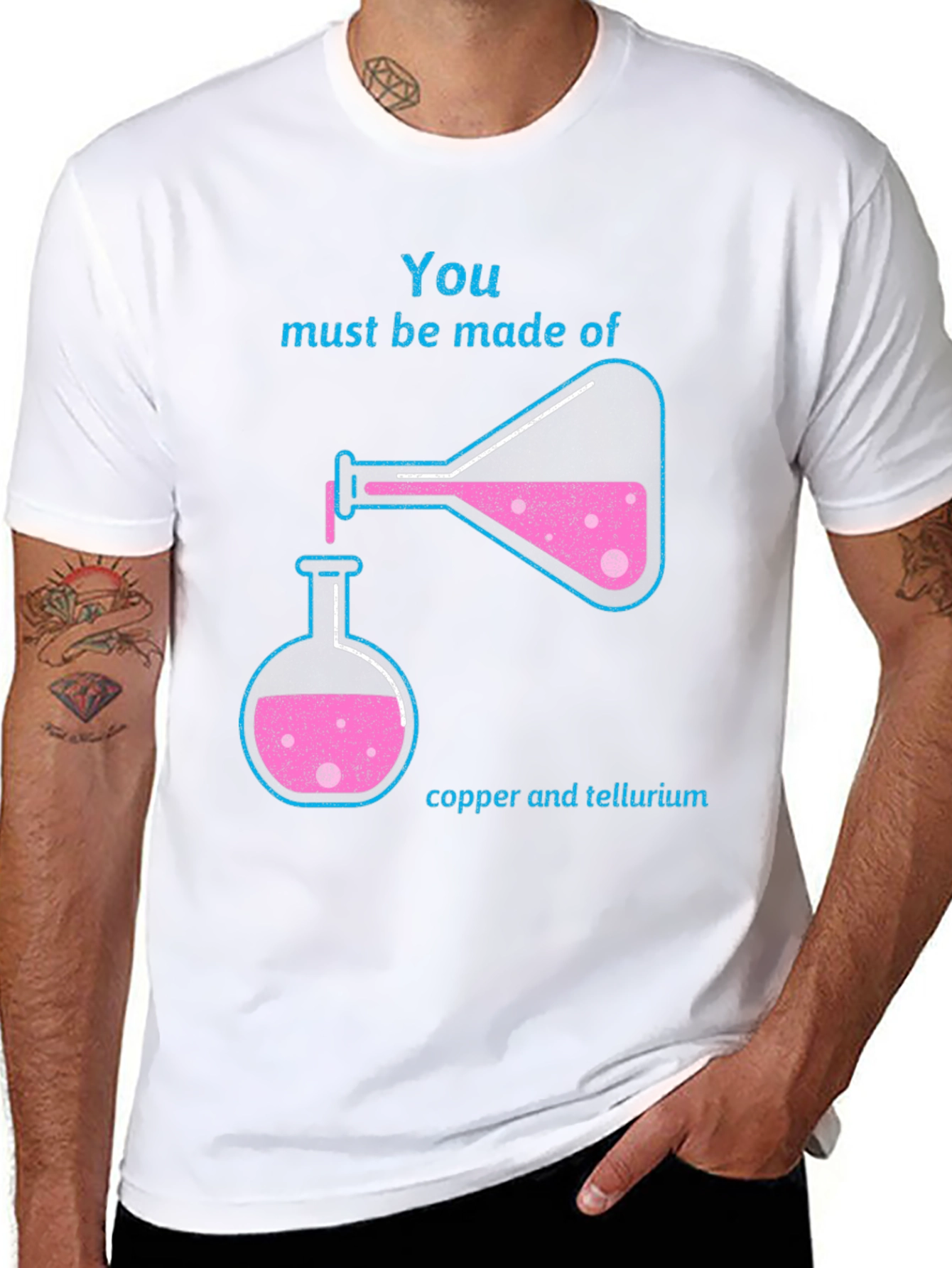 Science Humor Graphic T-Shirt - Copper & Tellurium