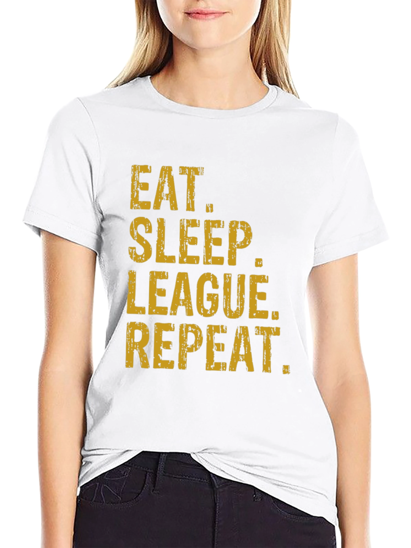 Eat Sleep League Repeat Graphic Tee