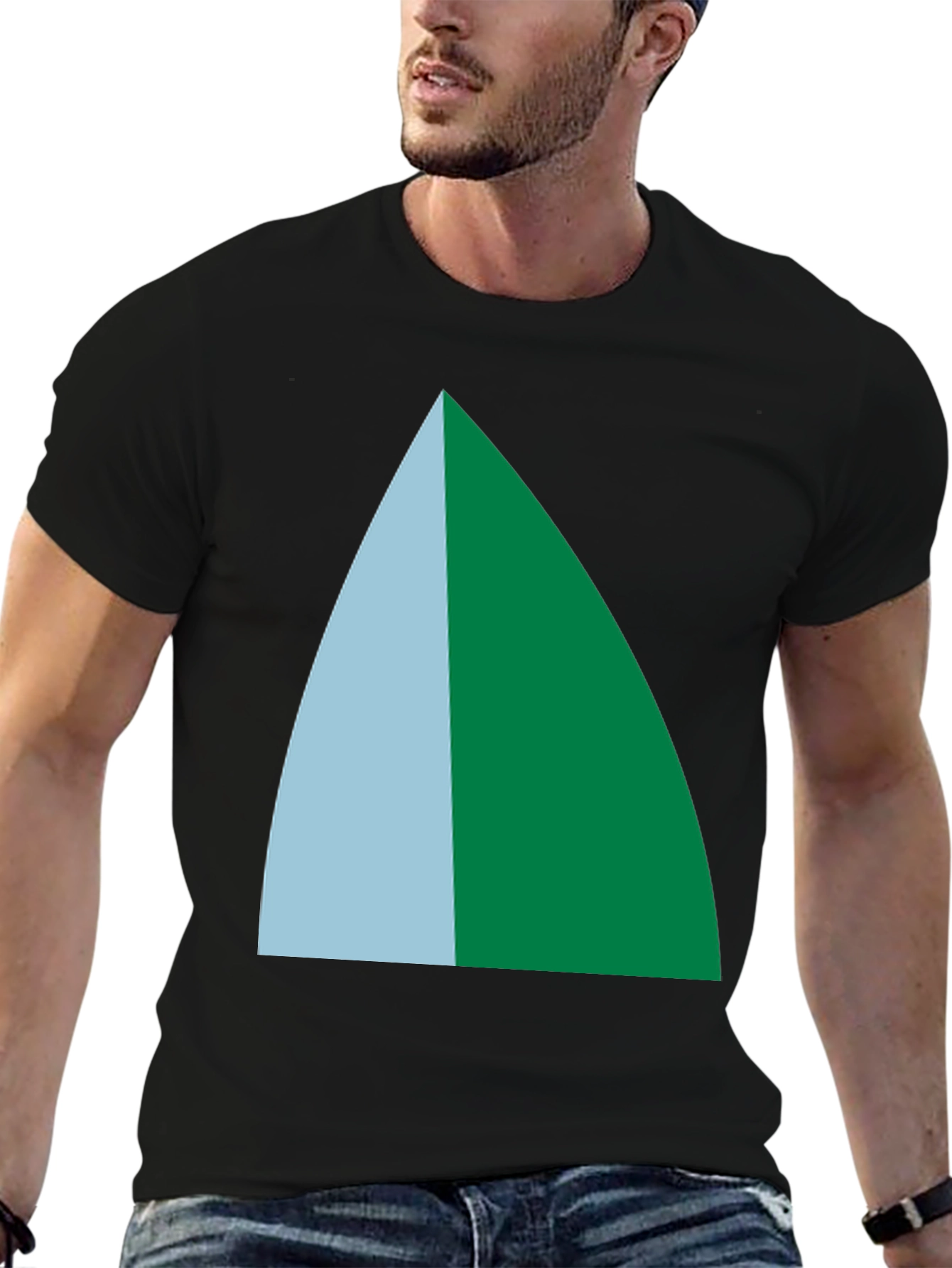 Geometric Triangle Tee - Modern Casual Style