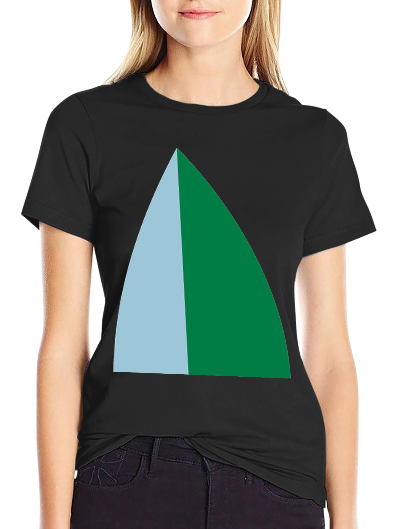 Geometric Triangle Tee - Modern Casual Style