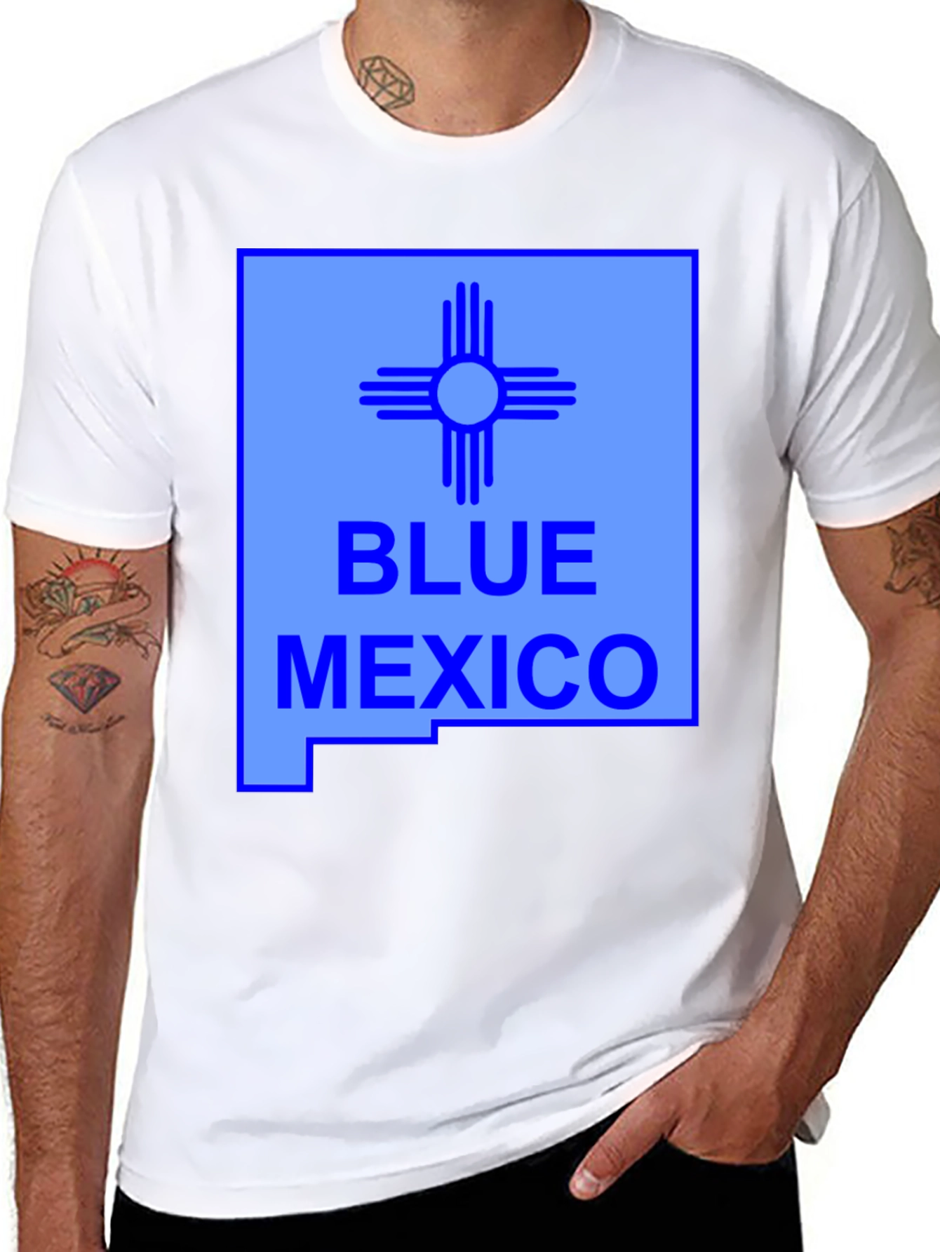 Blue Mexico Graphic Tee - Unisex