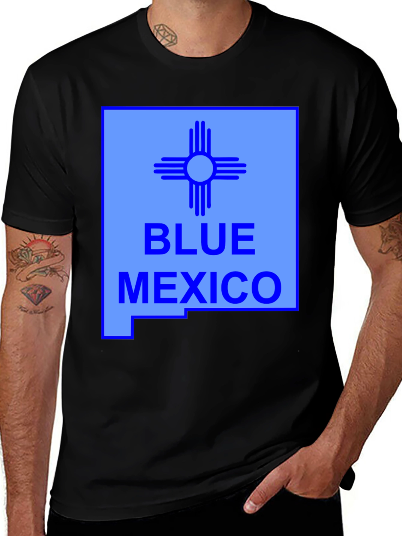 Blue Mexico Graphic Tee - Unisex