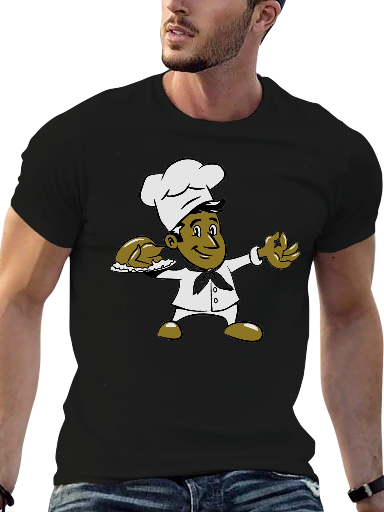 Chef Graphic Black T-Shirt